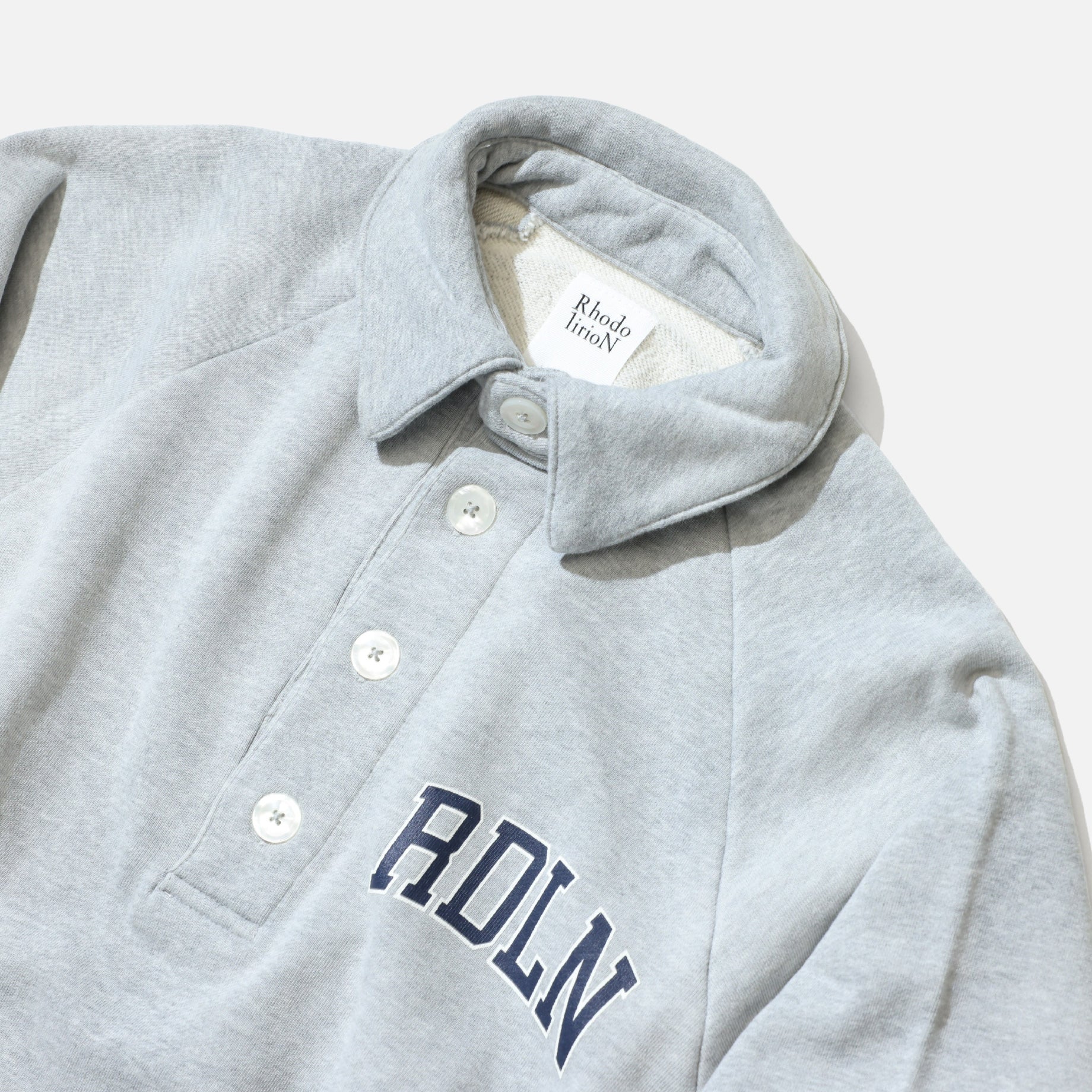 LOGOTYPE POLO SWEATSHIRT (GREY)