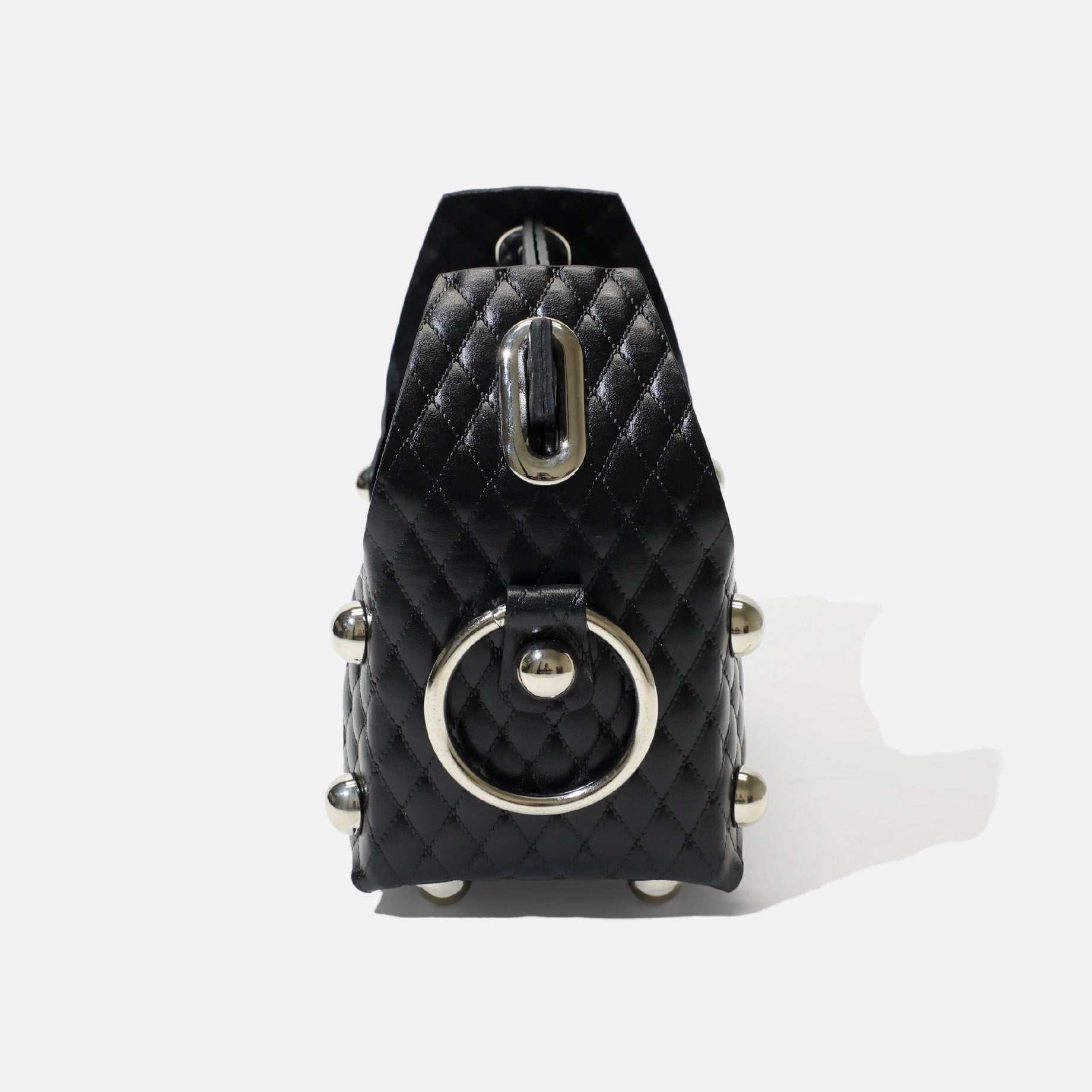 LEATHER CAKE BAG(BALCK)