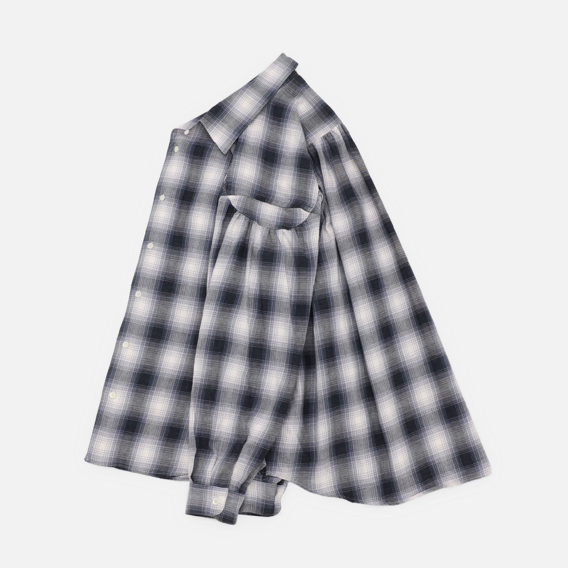 PAINTER SHIRT - COTTON PLAID(BLACK)