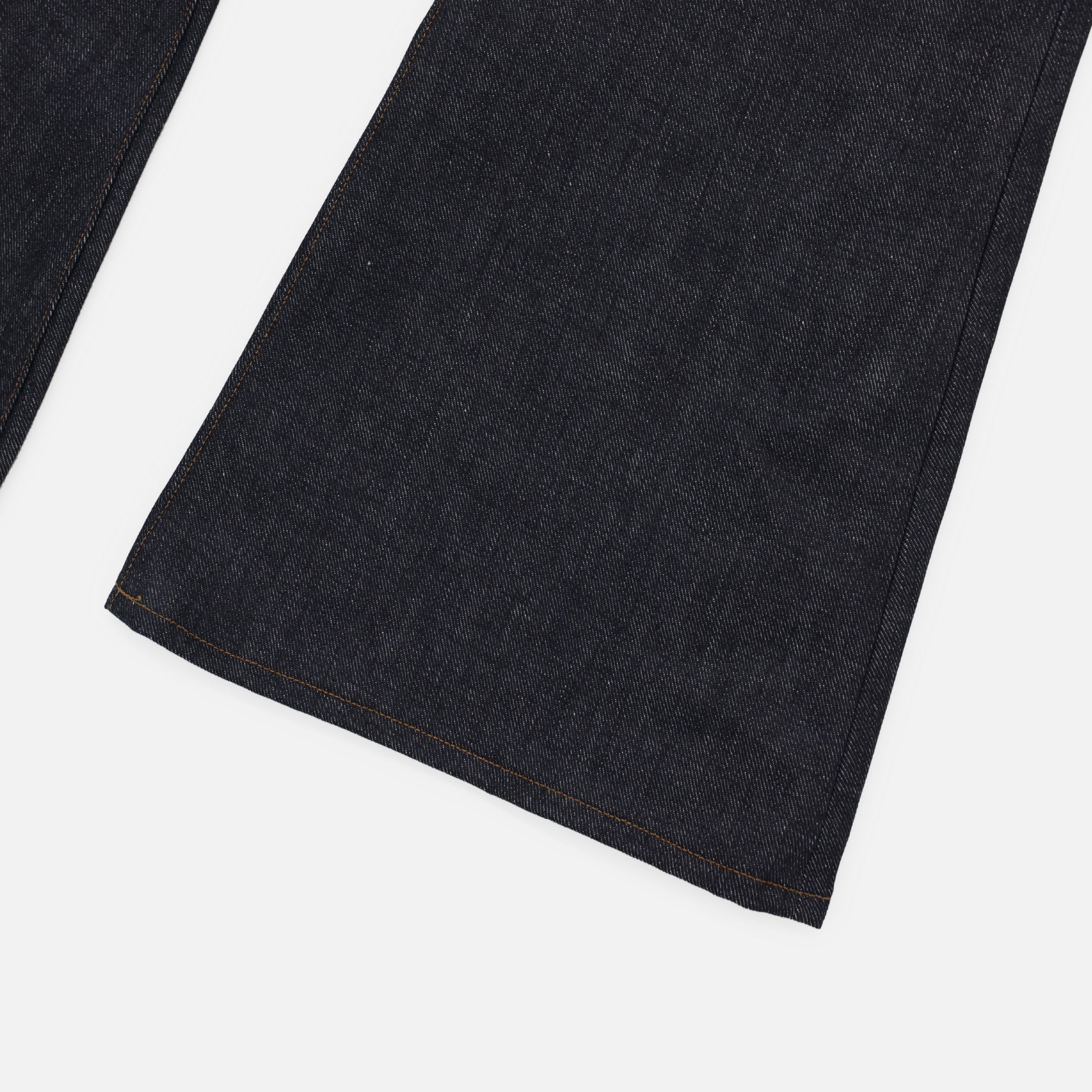 MODERN DENIM FLARED TROUSERS(INDIGO)