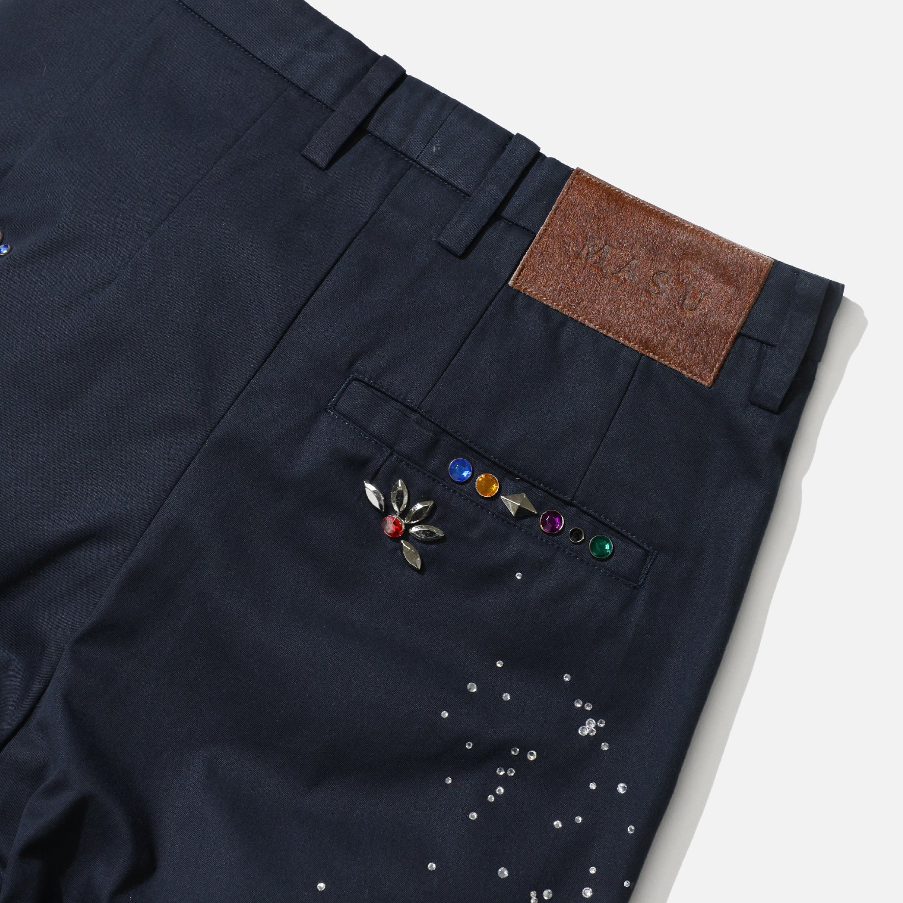 GALAXY STRAIGHT TROUSERS (DARK NAVY)
