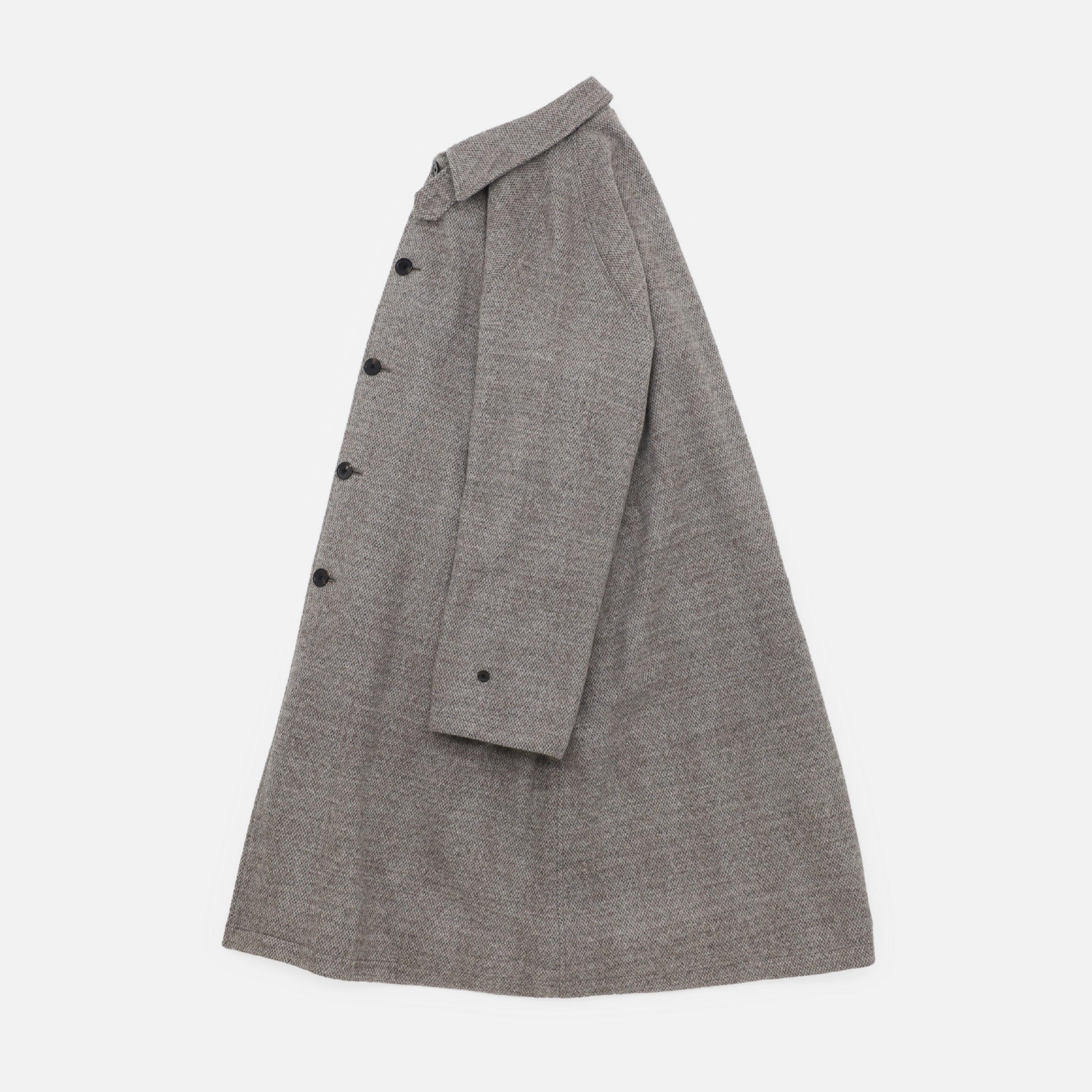 KNIT BALMACAAN COAT(BEIGE)