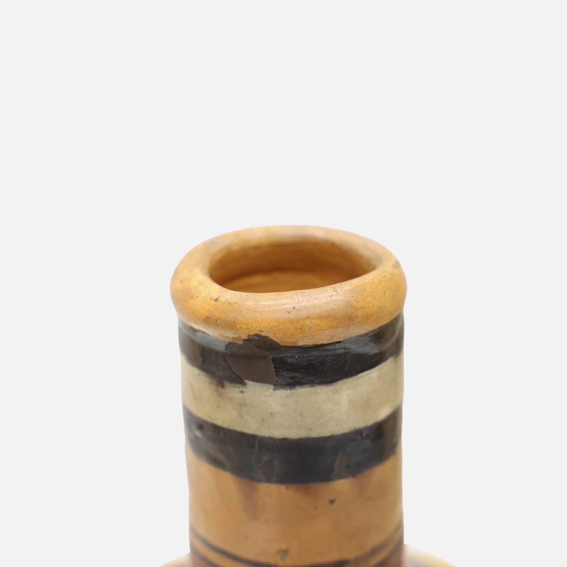 VINTAGE FOLK ART POTTERY VASE