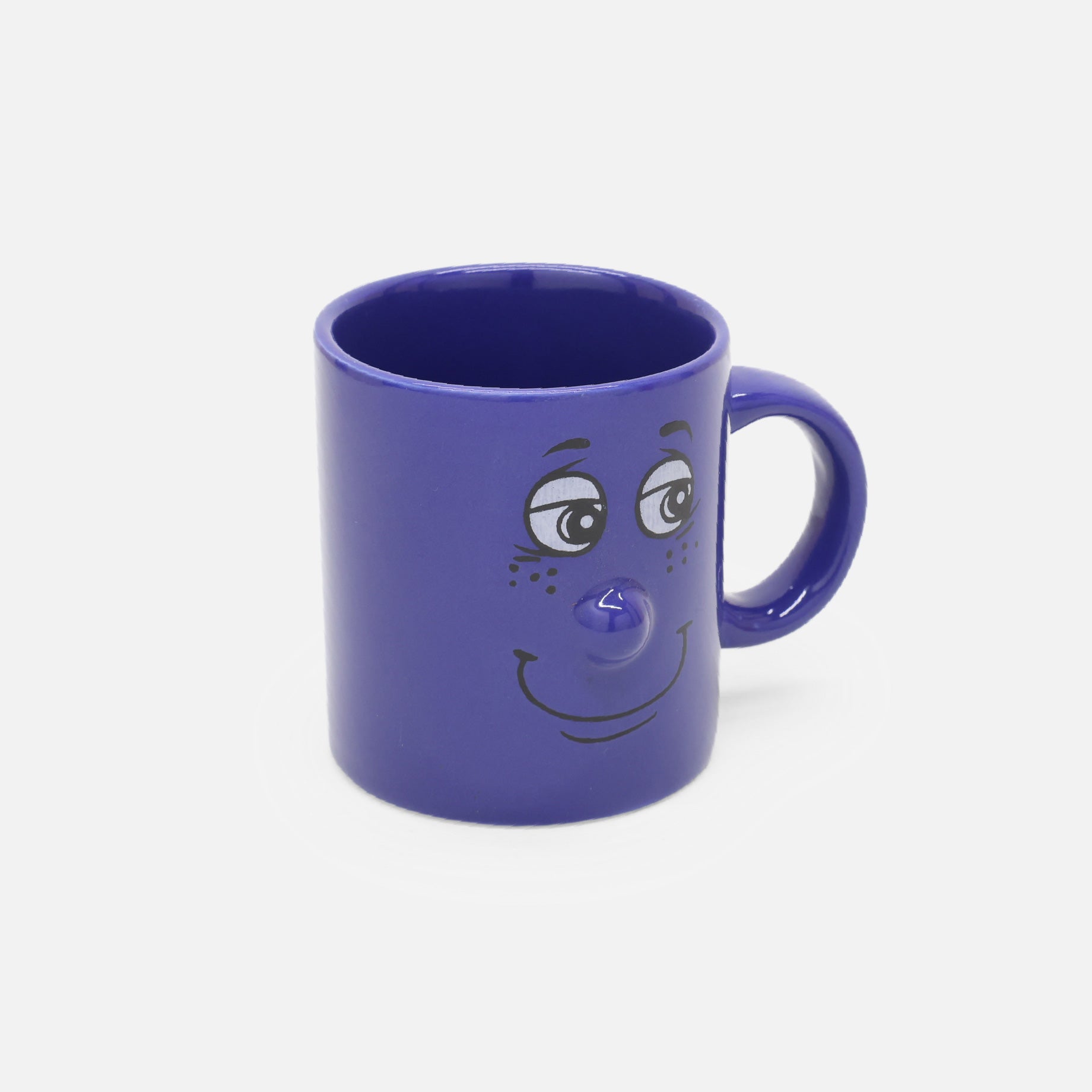 VINTAGE CERAMIC FUNNY DESIGN MUG(BLUE)