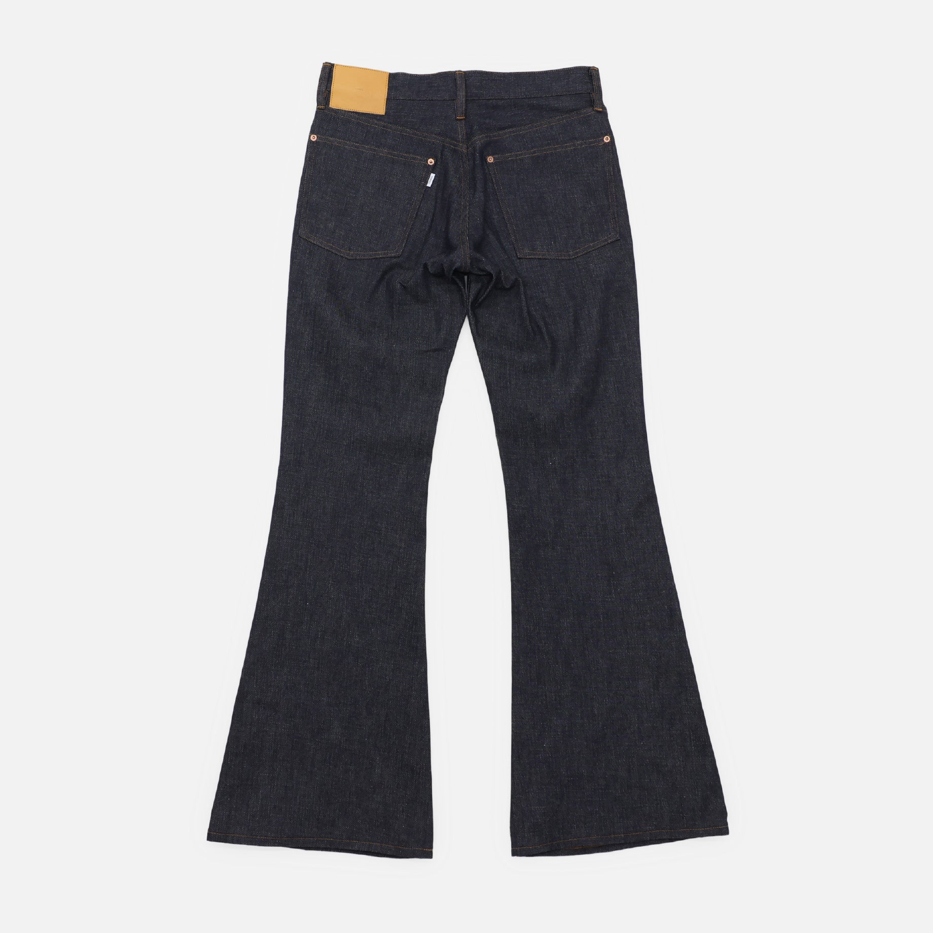 MODERN DENIM FLARED TROUSERS(INDIGO)