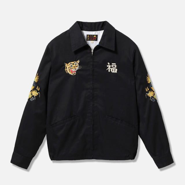 LATE 1960S STYLE COTTON VIETNAM JACKET “VIETNAM MAP” (BLACK)