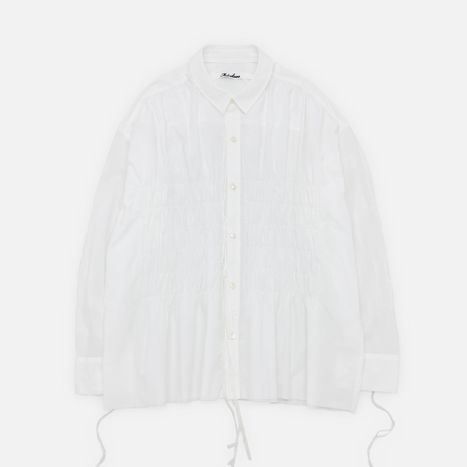 GATHER SHIRT(WHITE)