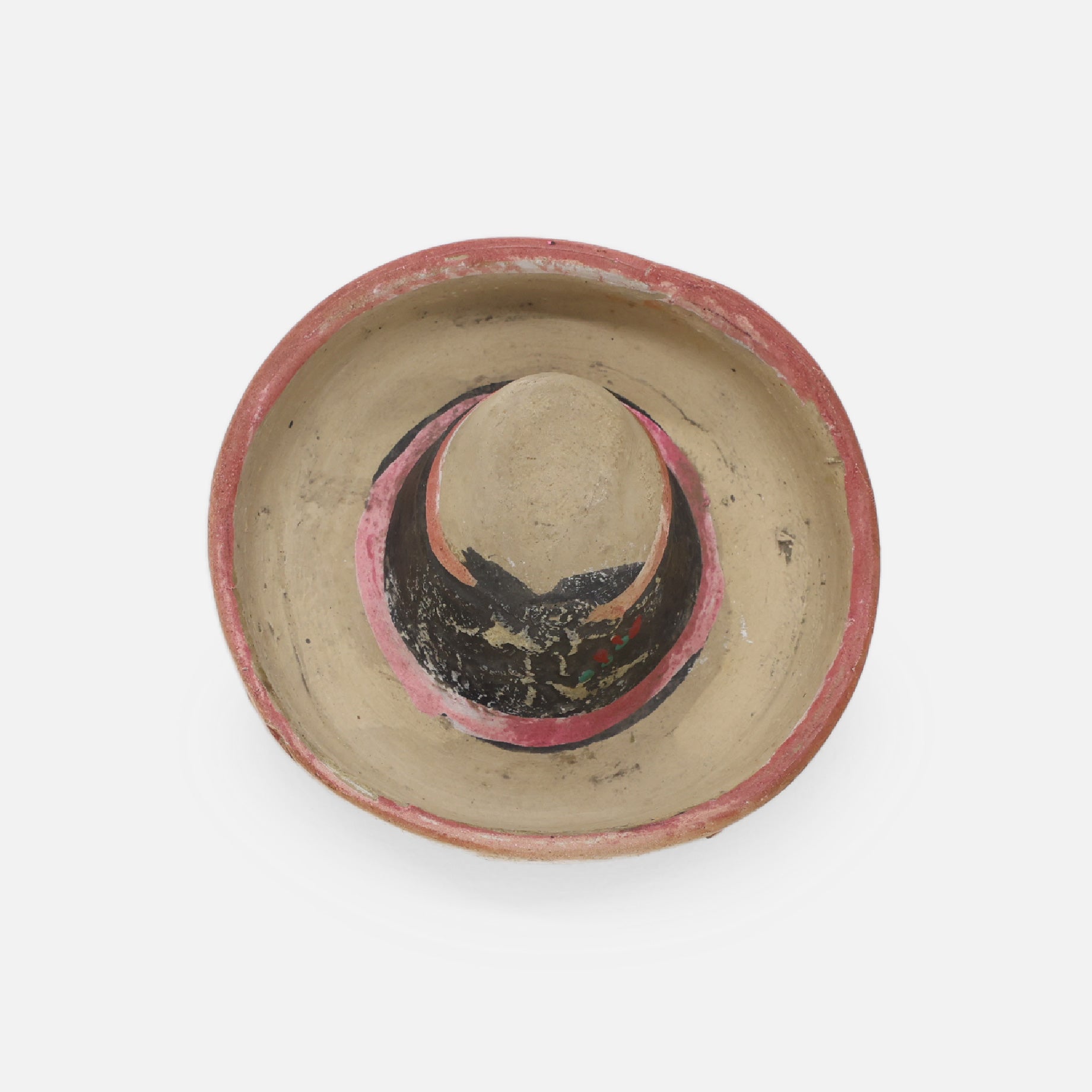 VINTAGE FOLK ART POTTERY ASHTRAY(SOMBRERO)