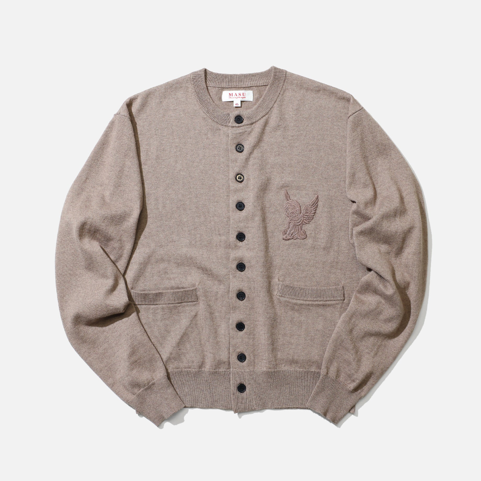 10 BUTTONS CARDIGAN (BEIGE)