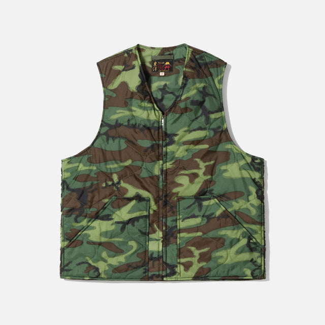 LATE 1960S STYLE VIETNAM LINER VEST “PLEIKU” (CAMOUFLAGE)