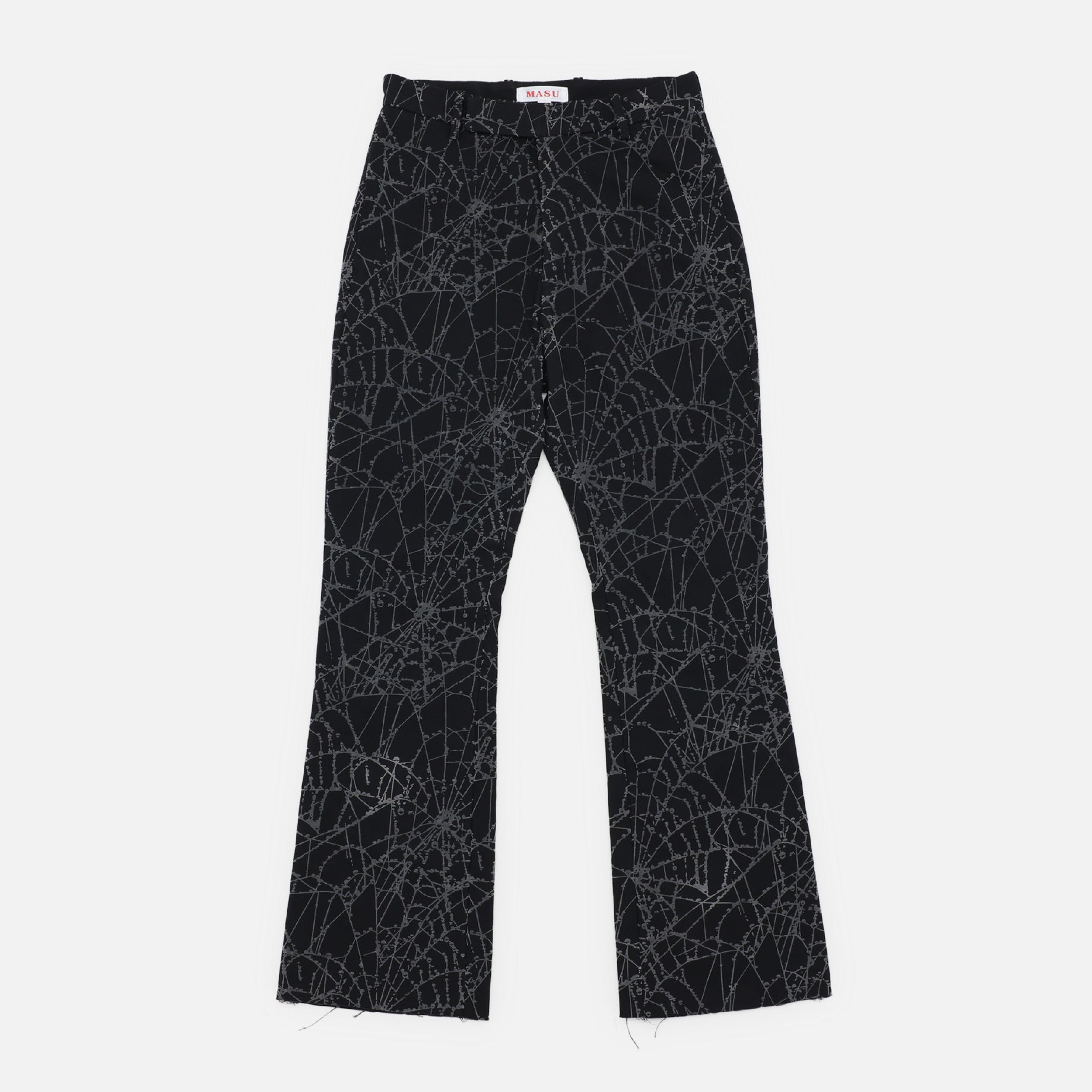 FLOCKY WEB FLARE PANTS(BLACK)