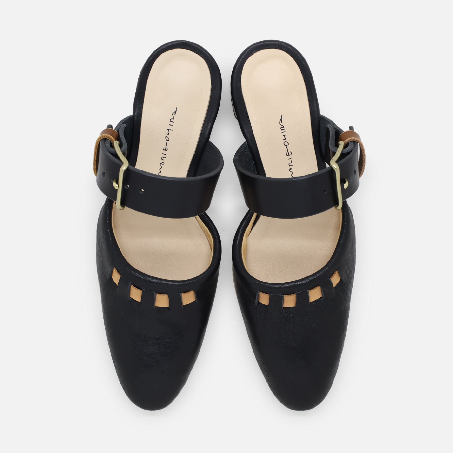 STITCHED MULE(BLACK)