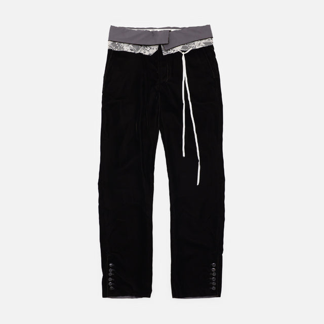 VELVET SLACKS(DARK BROWN)