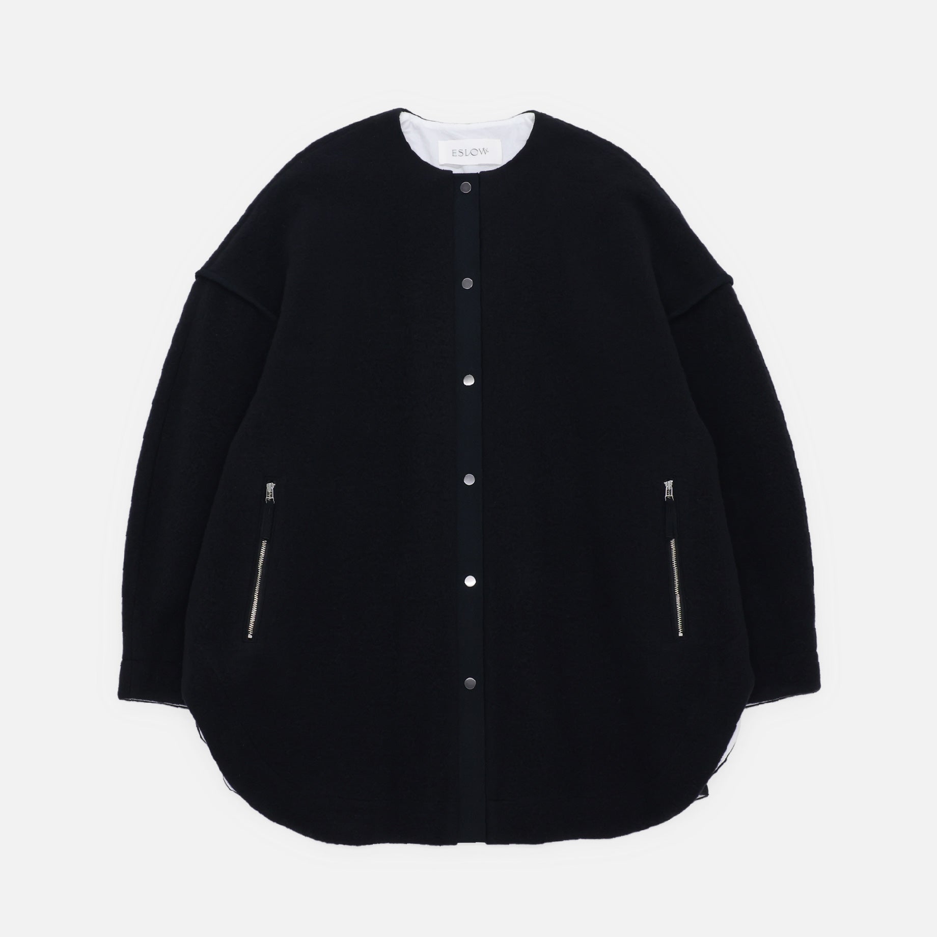 BRUSHED SWEAT JACKET(BLACK)