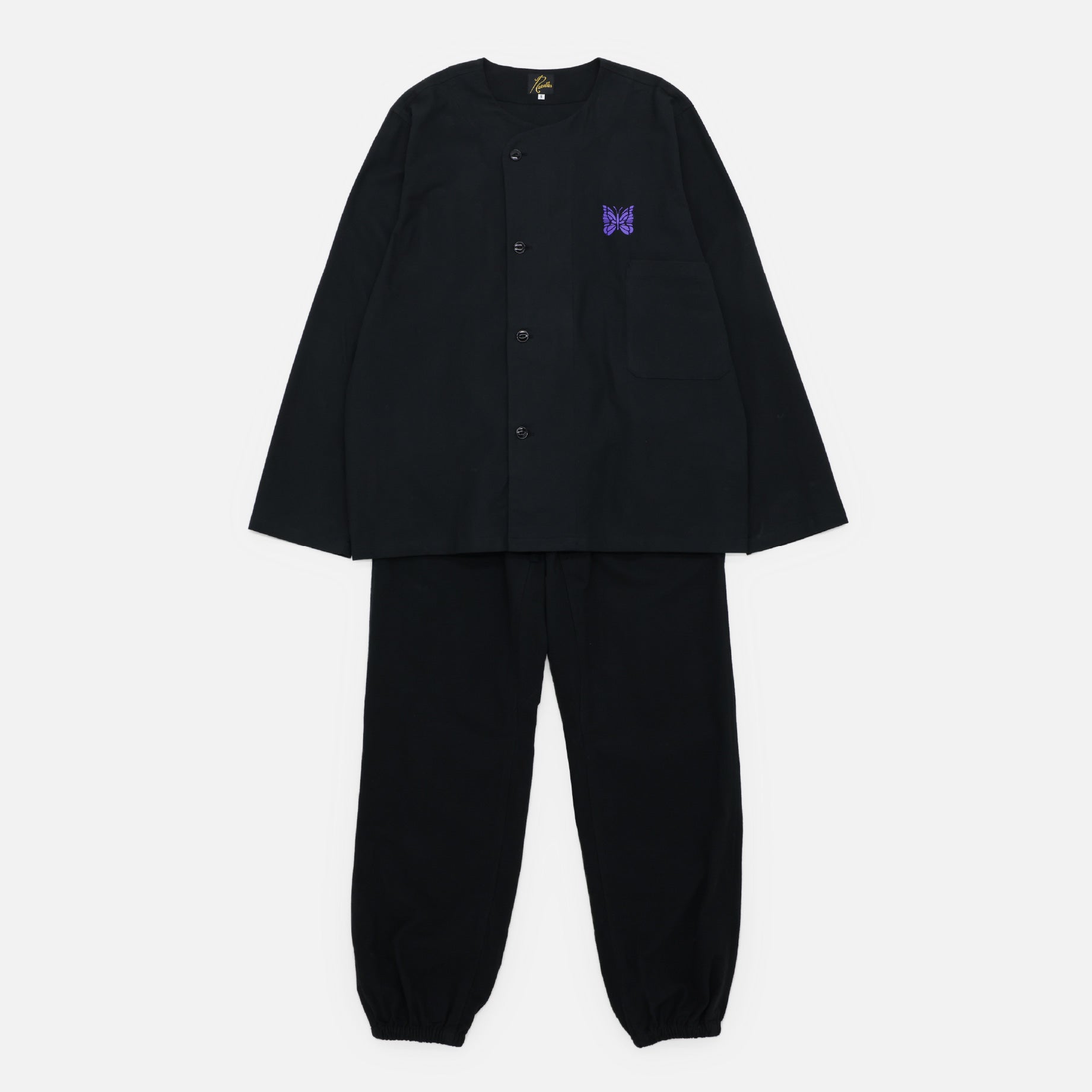 PAJAMA SET - COTTON FLANNEL(BLACK)