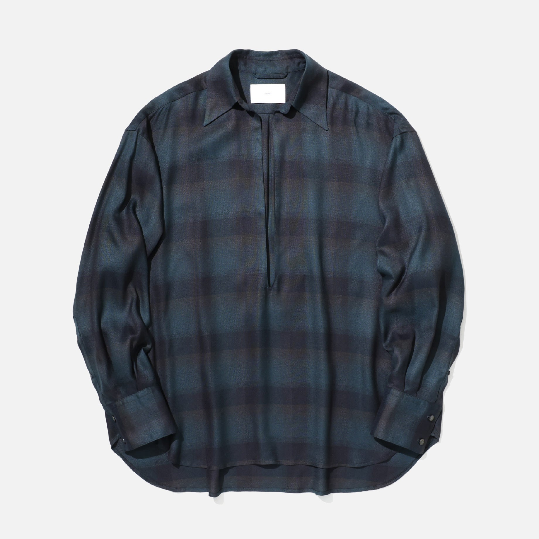 PLAID SKIPPER SHIRTS(DEEP GREEN)