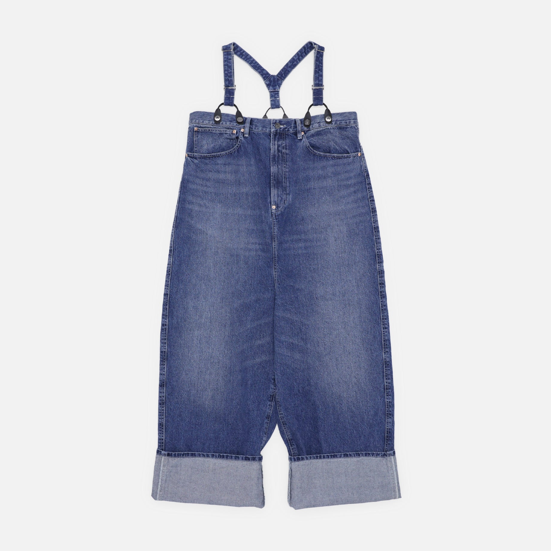 5POCKETS SUSPENDER PANTS(DENIM)