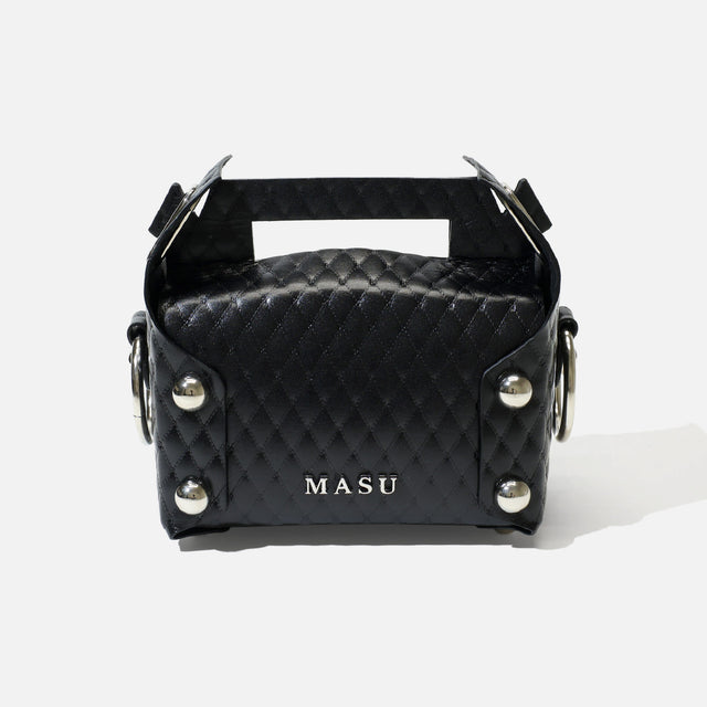 LEATHER CAKE BAG(BLACK)