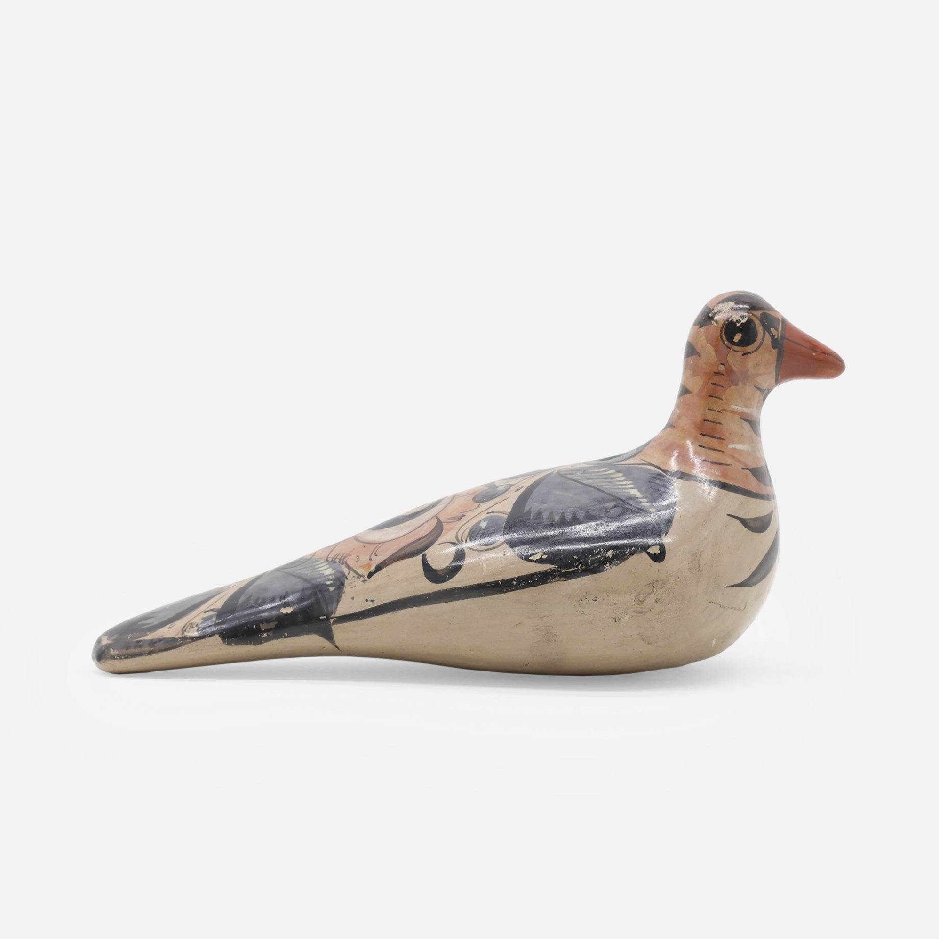 VINTAGE FOLK ART POTTERY BIRD(BEIGE)