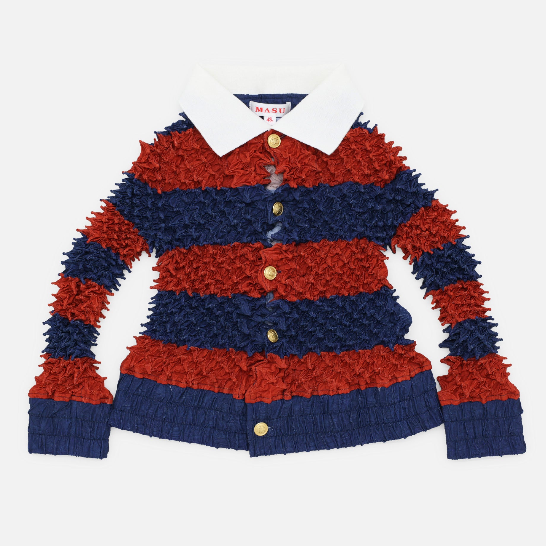 SPIKY RUGGER SHIRT(RED)