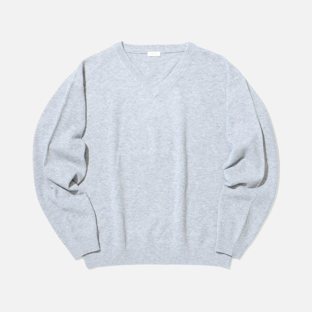 V NECK P/O (GRAY)
