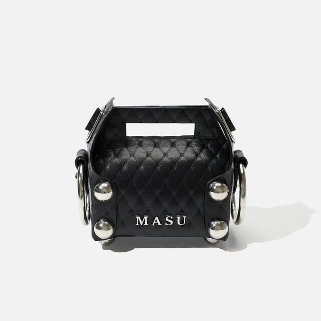 LEATHER CAKE BAG PETIT(BLACK)