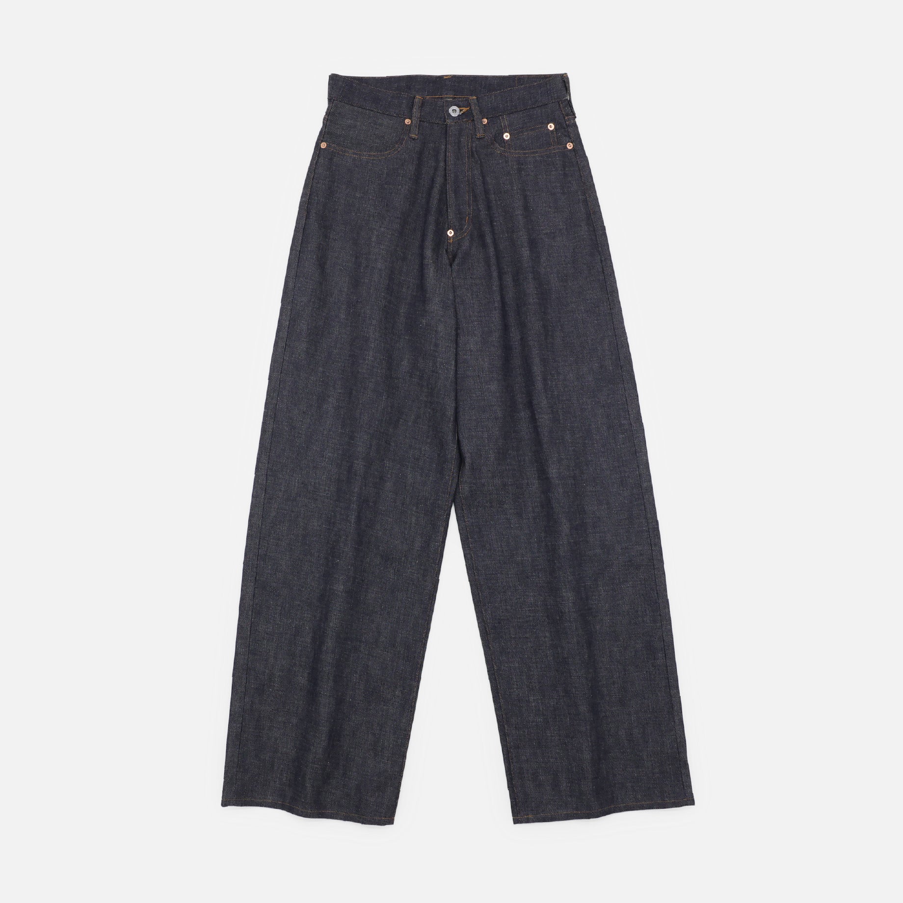 MODERN DENIM TROUSERS WIDE CUT（INDIGO） – UNEVEN HUB STORE｜想像を超える、人とモノのハブ体験