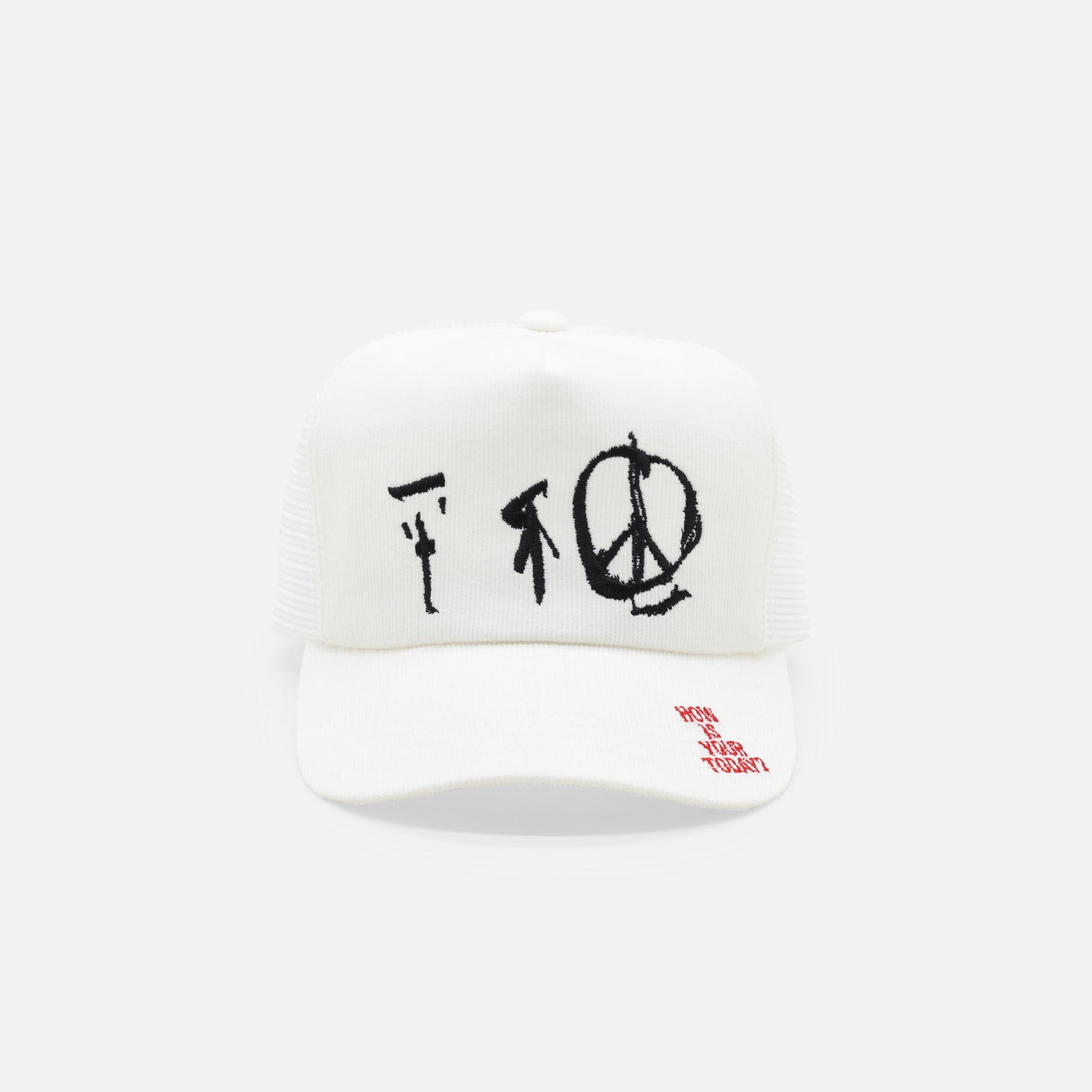 PRESIDENT MESH CAP "PEACE"(WHITE)