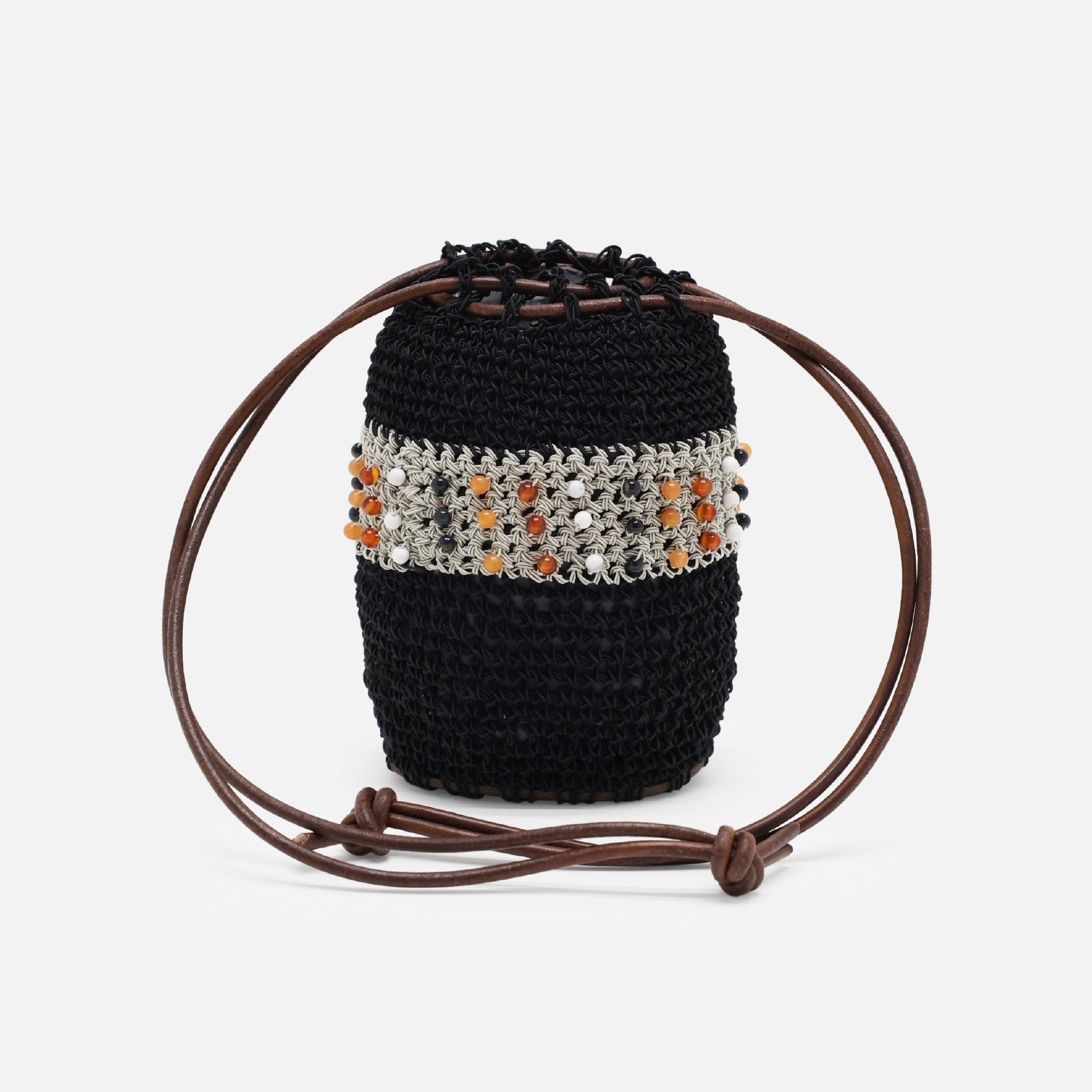 KNITTING BEADS BAG SMALL (BLACK)