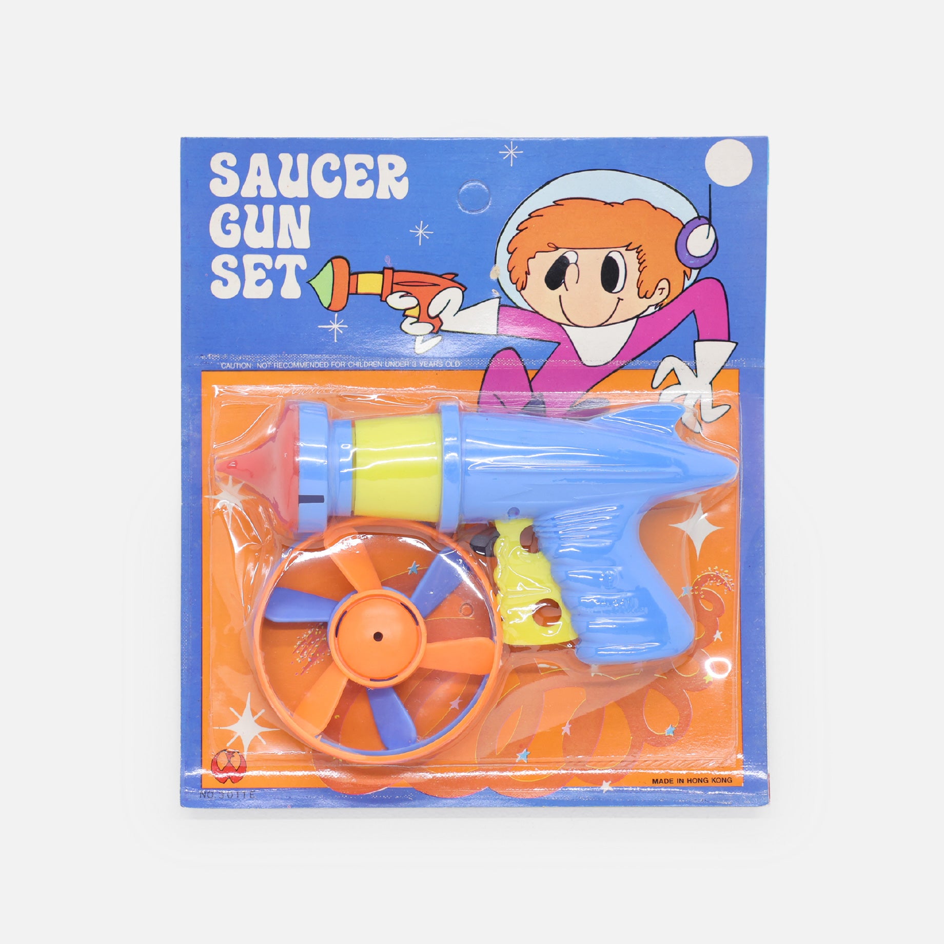 VINTAGE MISCELLANEOUS “SAUCER GUN SET” PLASTIC TOY