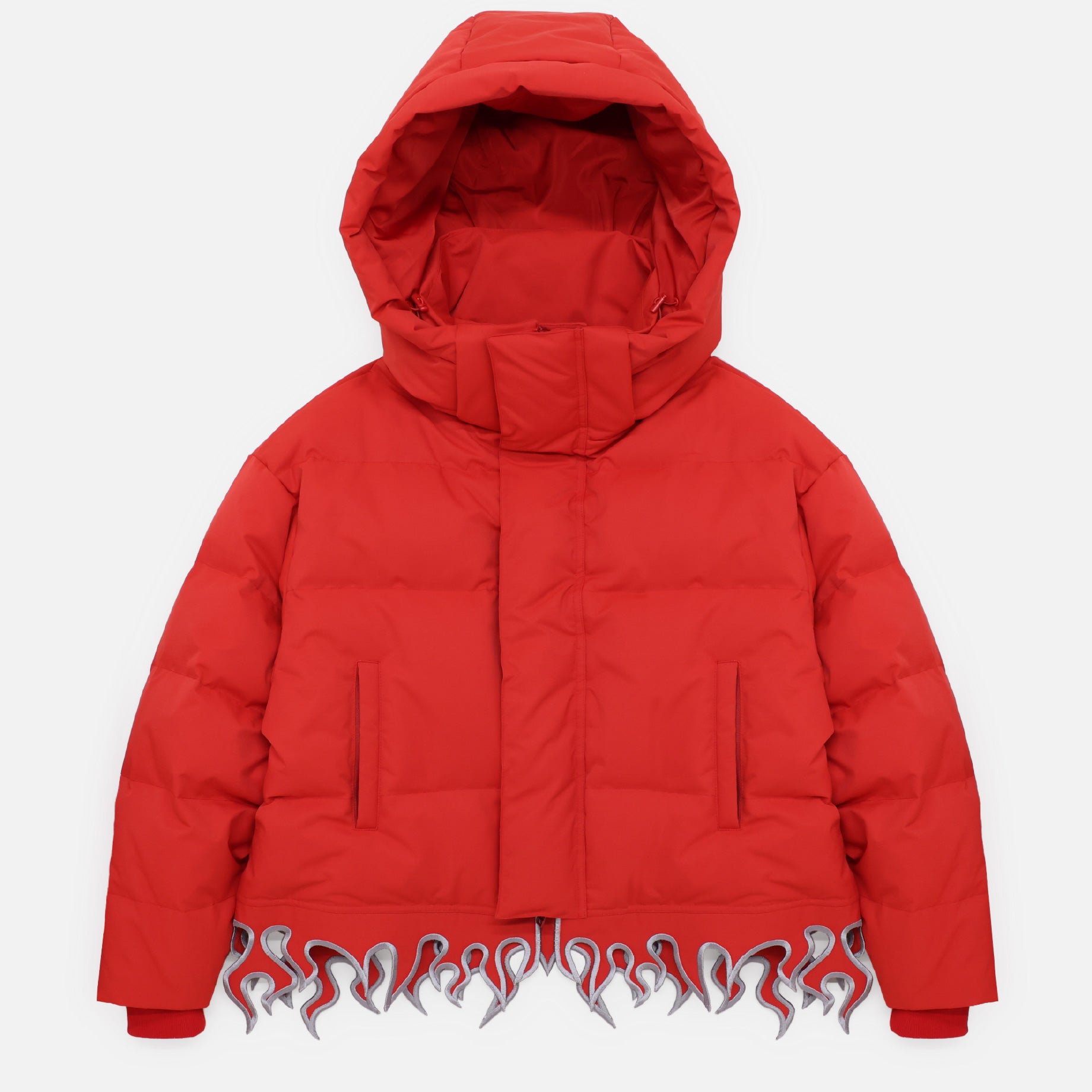 FLAME HEM DOWN JACKET(RED)