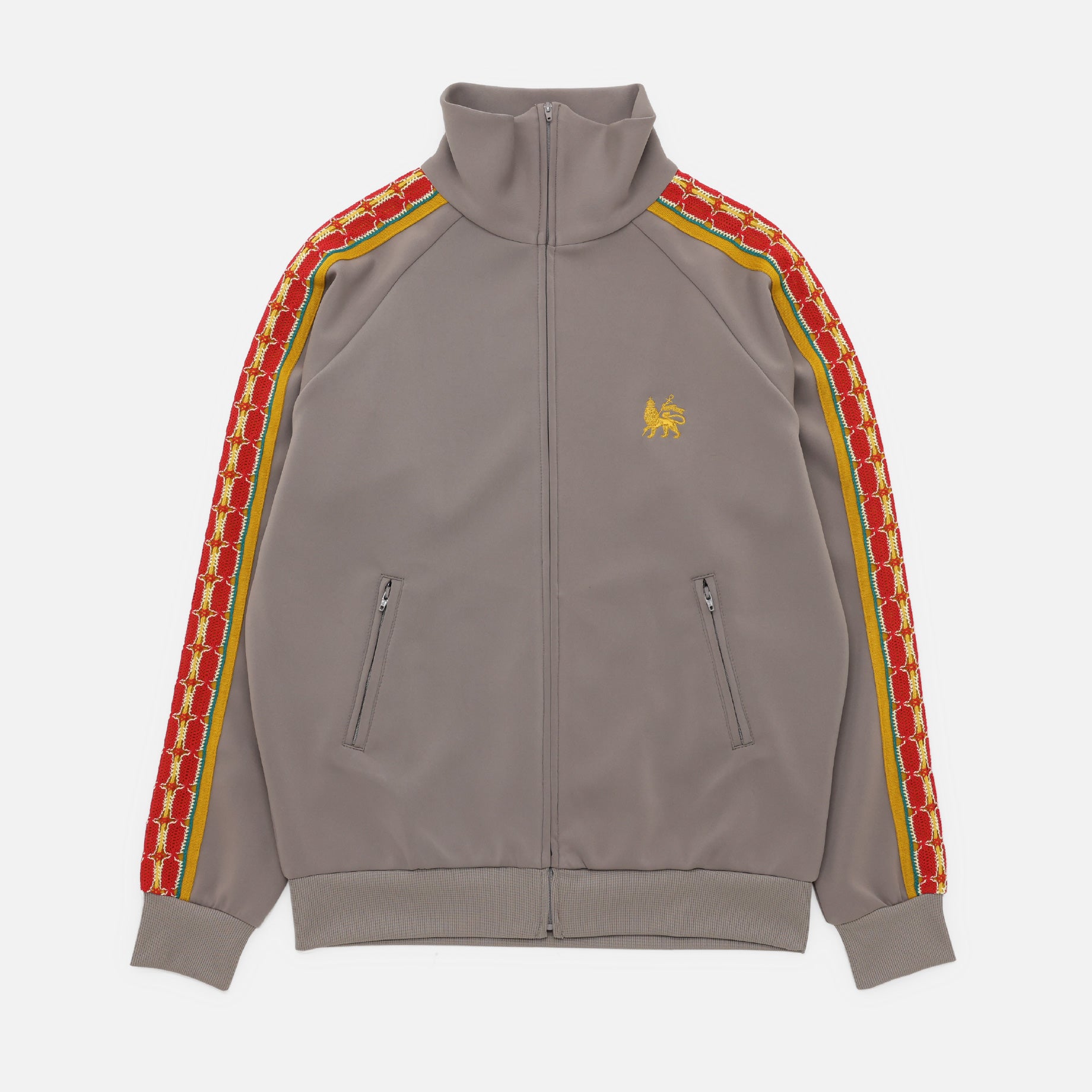 LACE TAPE TRACK JACKET(LIGHT GRAY)