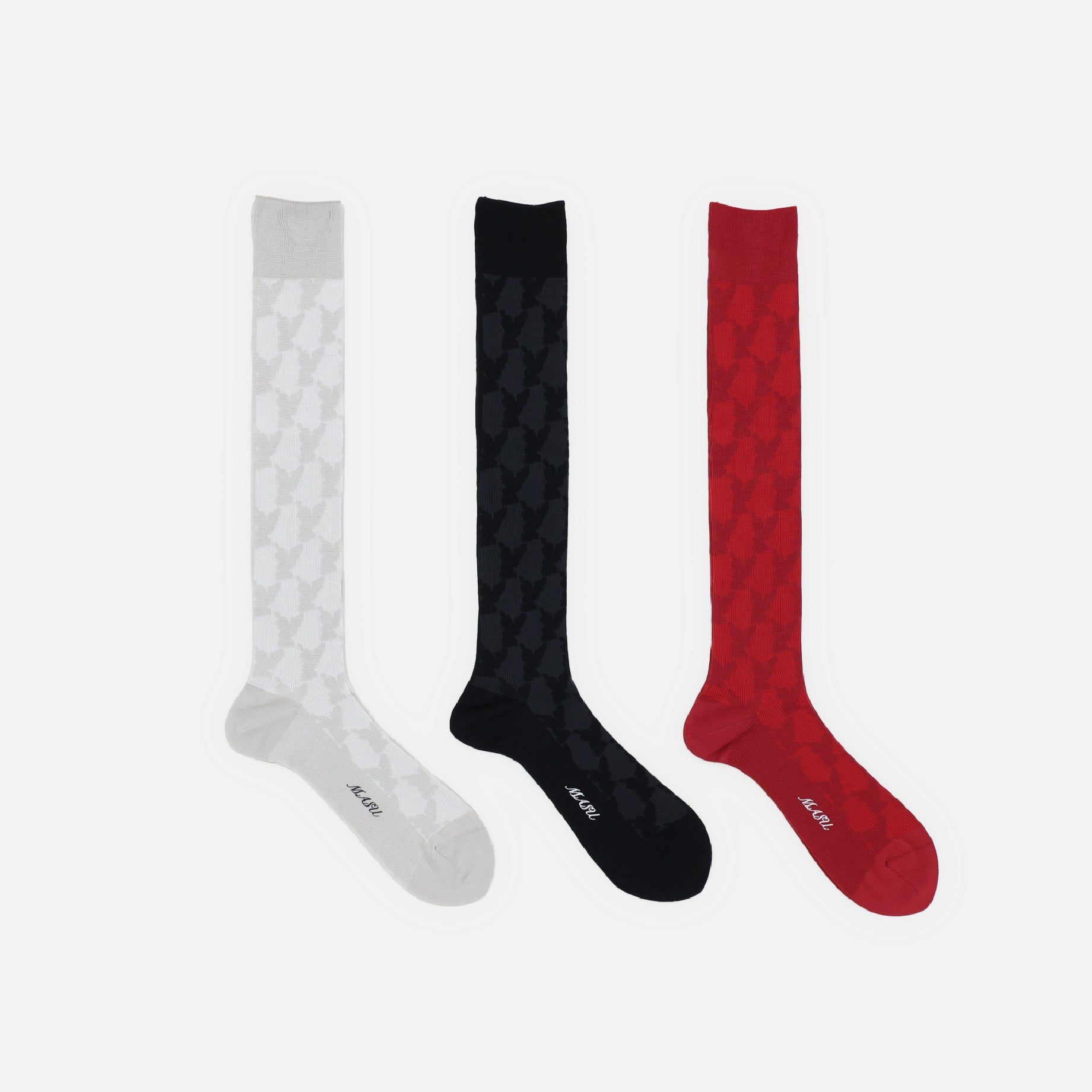 ANGEL MONOGRAM SOCKS (WHITE)