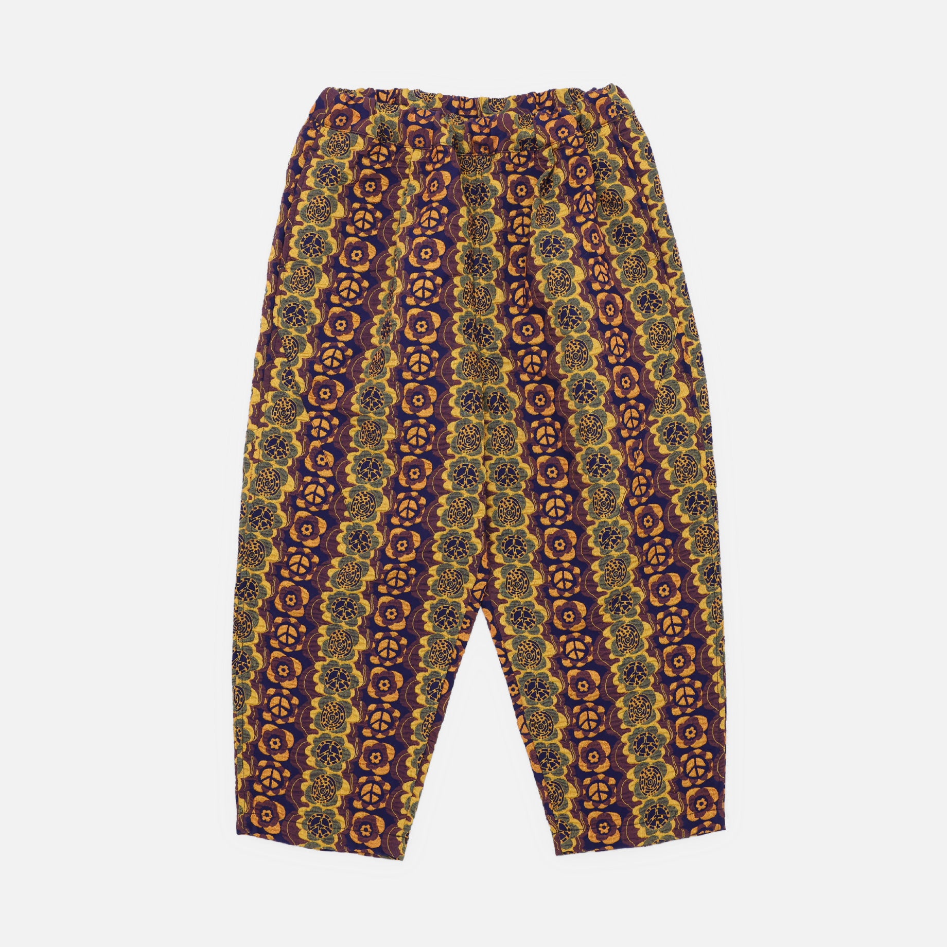 TAPERED EASY PANTS "FLOWER & PIECE"(FLOWER & PIECE NAVY)