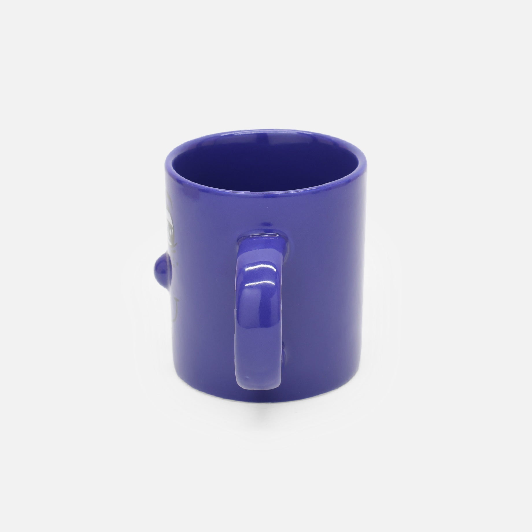 VINTAGE CERAMIC FUNNY DESIGN MUG(BLUE)
