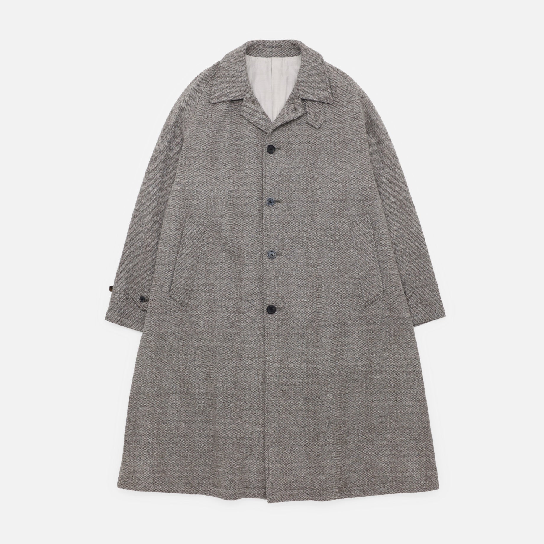 KNIT BALMACAAN COAT(BEIGE)