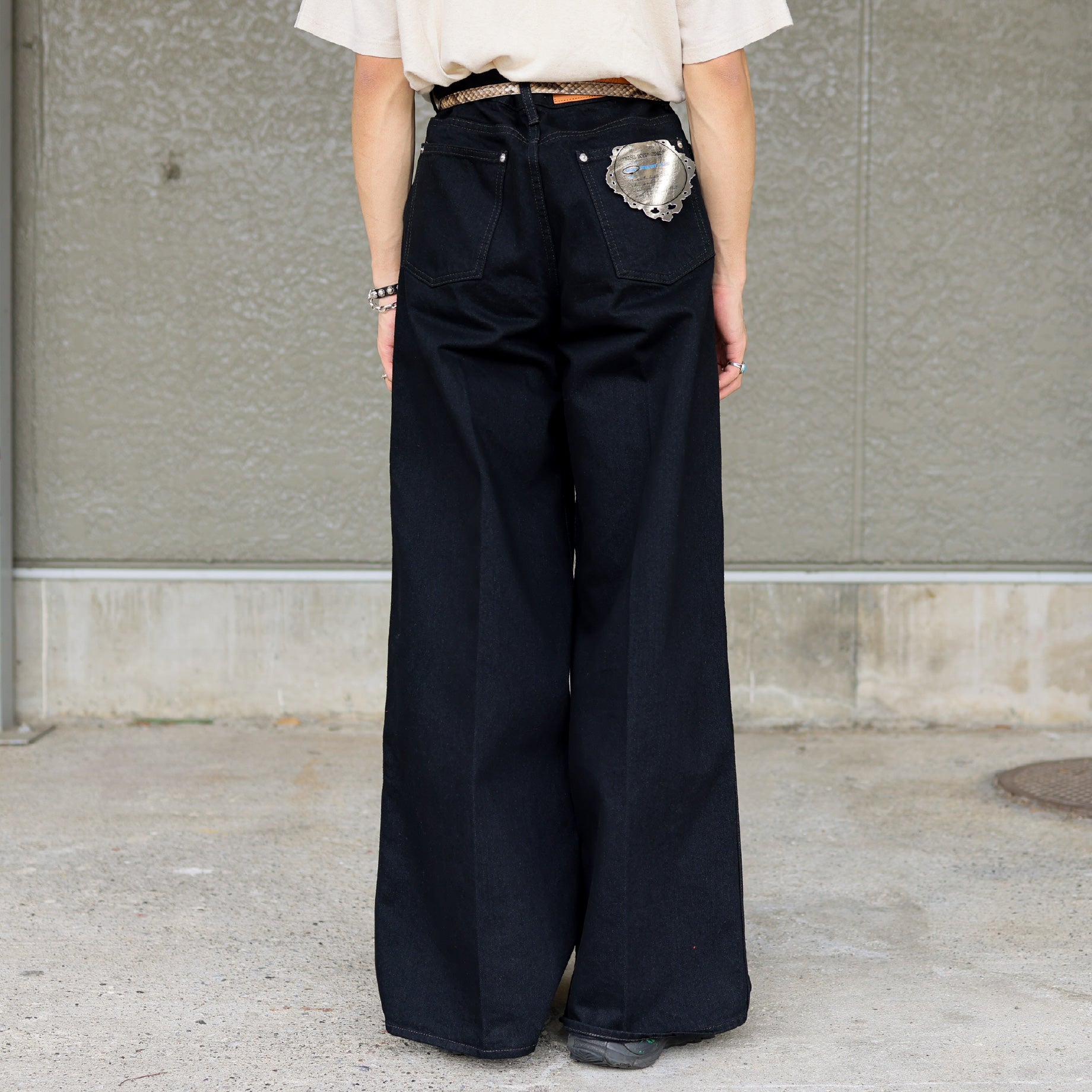 "MASUBOYS" BAGGY JEANS WASHED(BLACK)