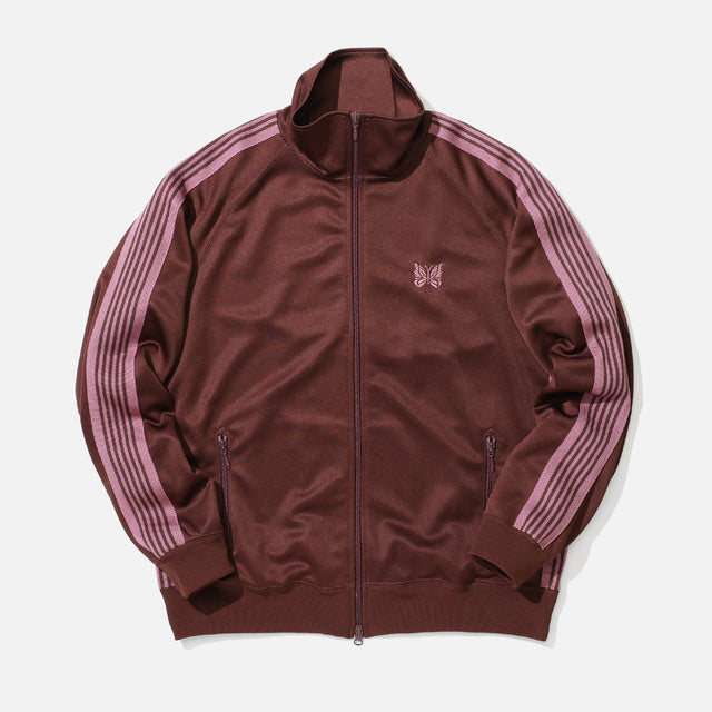 TRACK JACKET - POLY SMOOTH(BROWN)