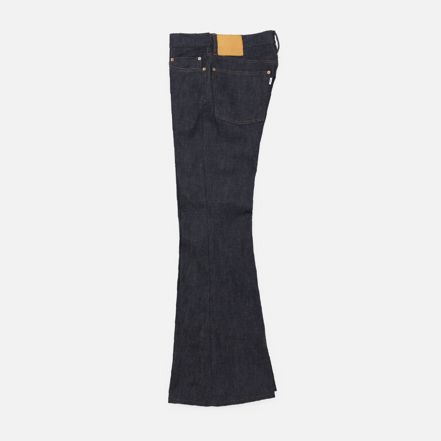 MODERN DENIM FLARED TROUSERS(INDIGO)