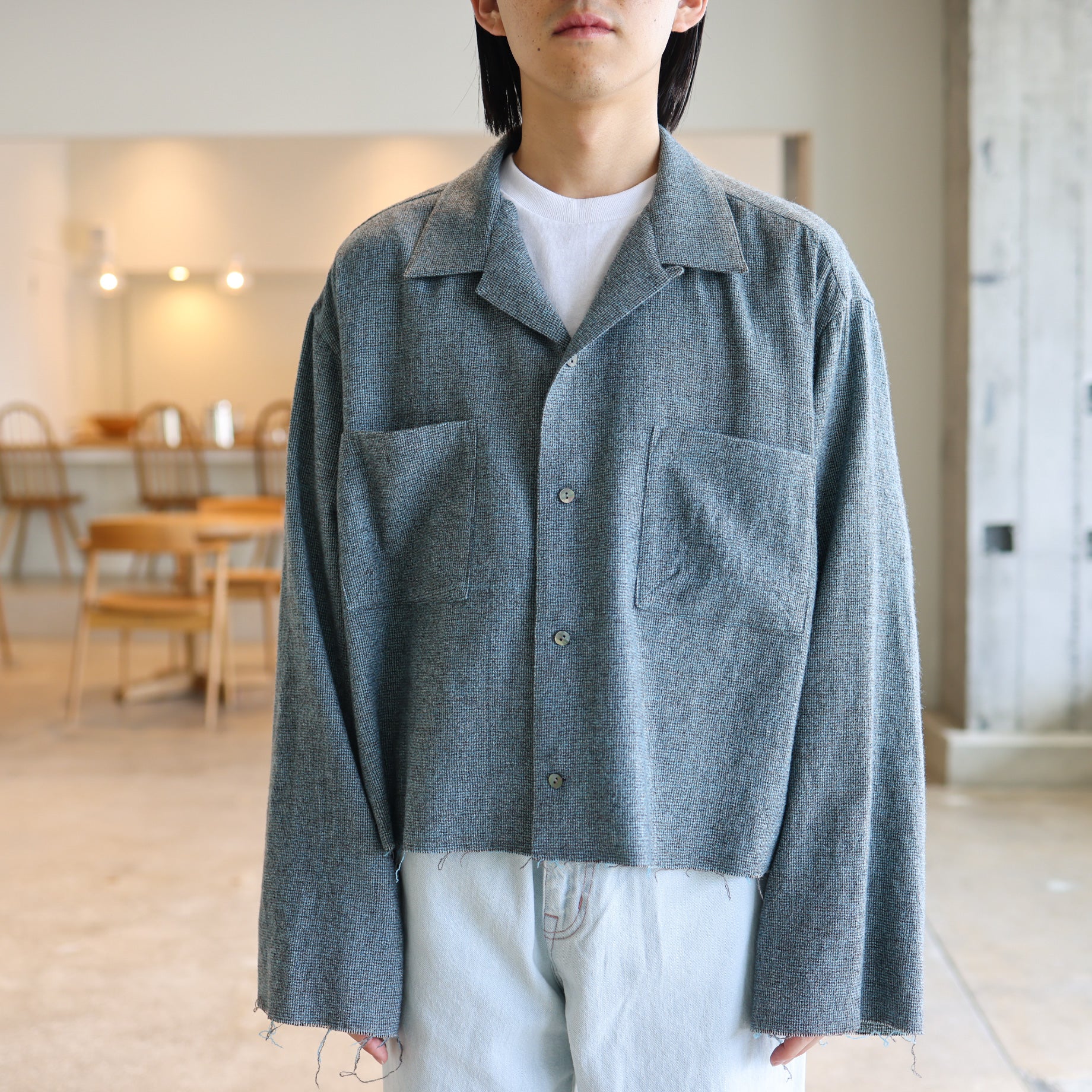 OPEN COLLAR SHIRTS(SAX)