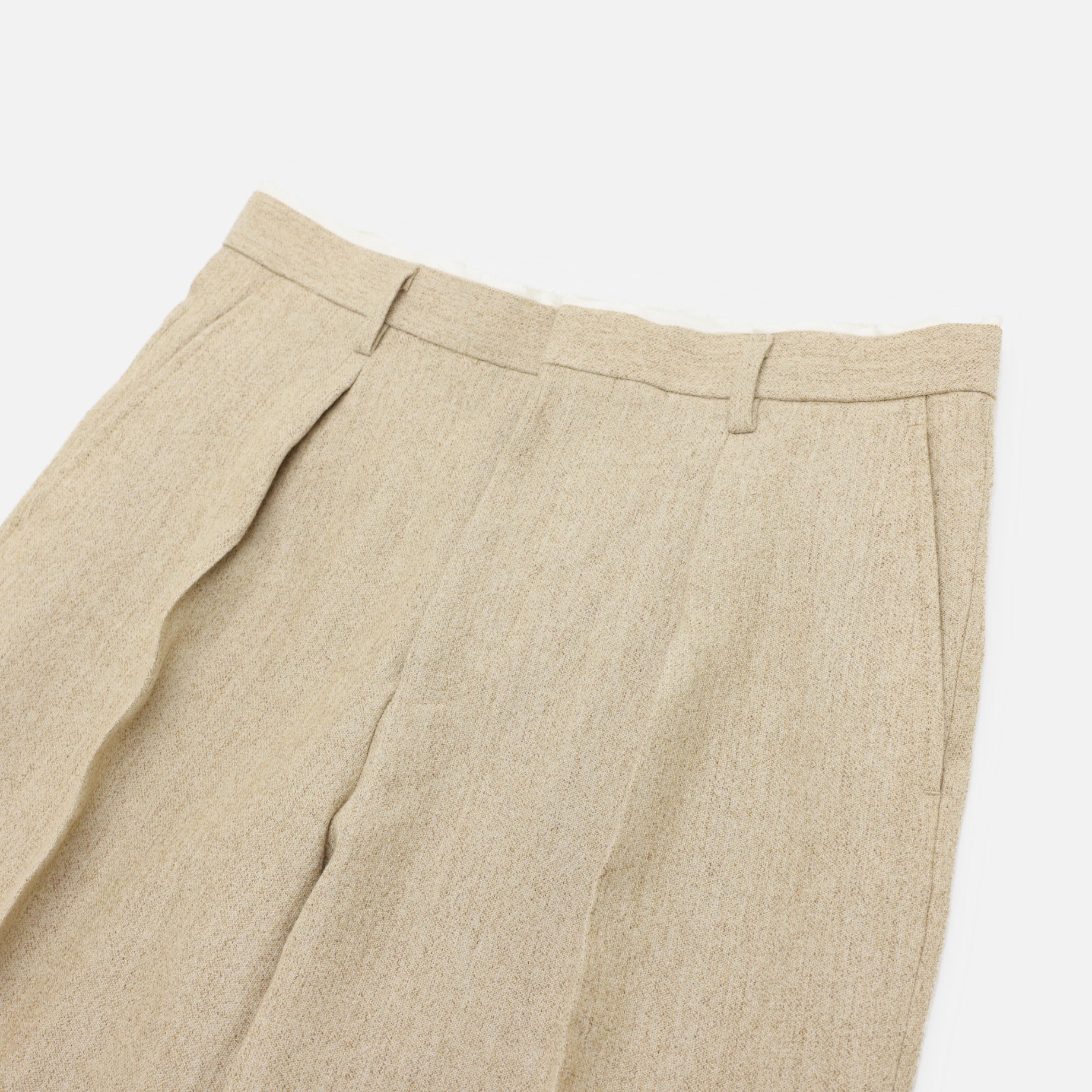 WOOL SLACKS (BEIGE)