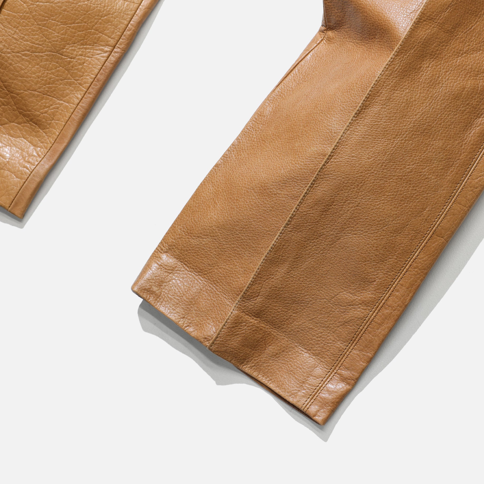 LEATHER PANTS(BROWN)