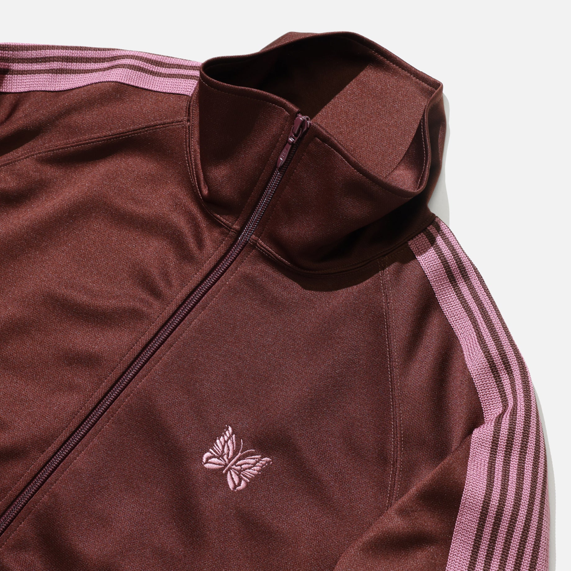 TRACK JACKET - POLY SMOOTH(BROWN)