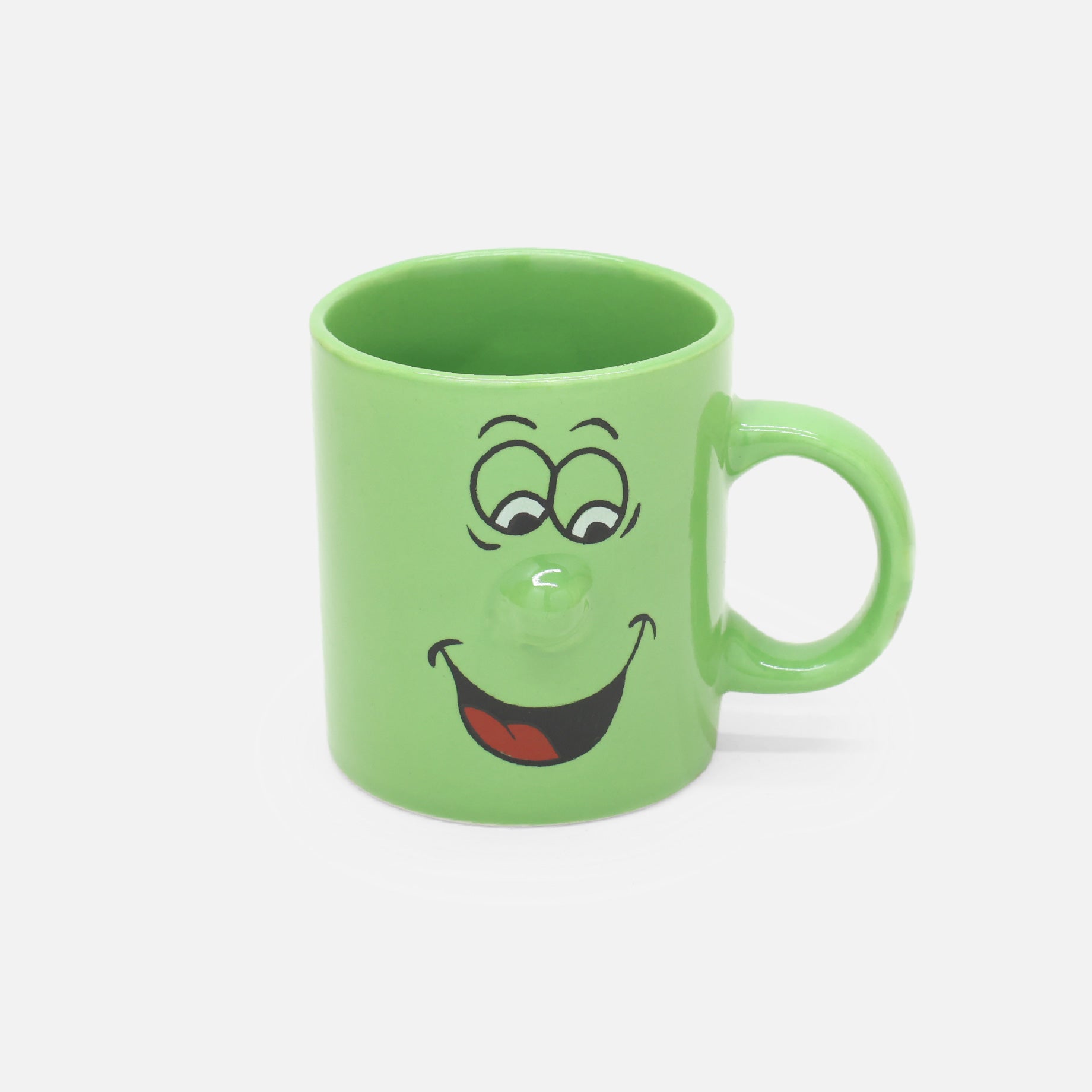 VINTAGE CERAMIC FUNNY DESIGN MUG(GREEN)