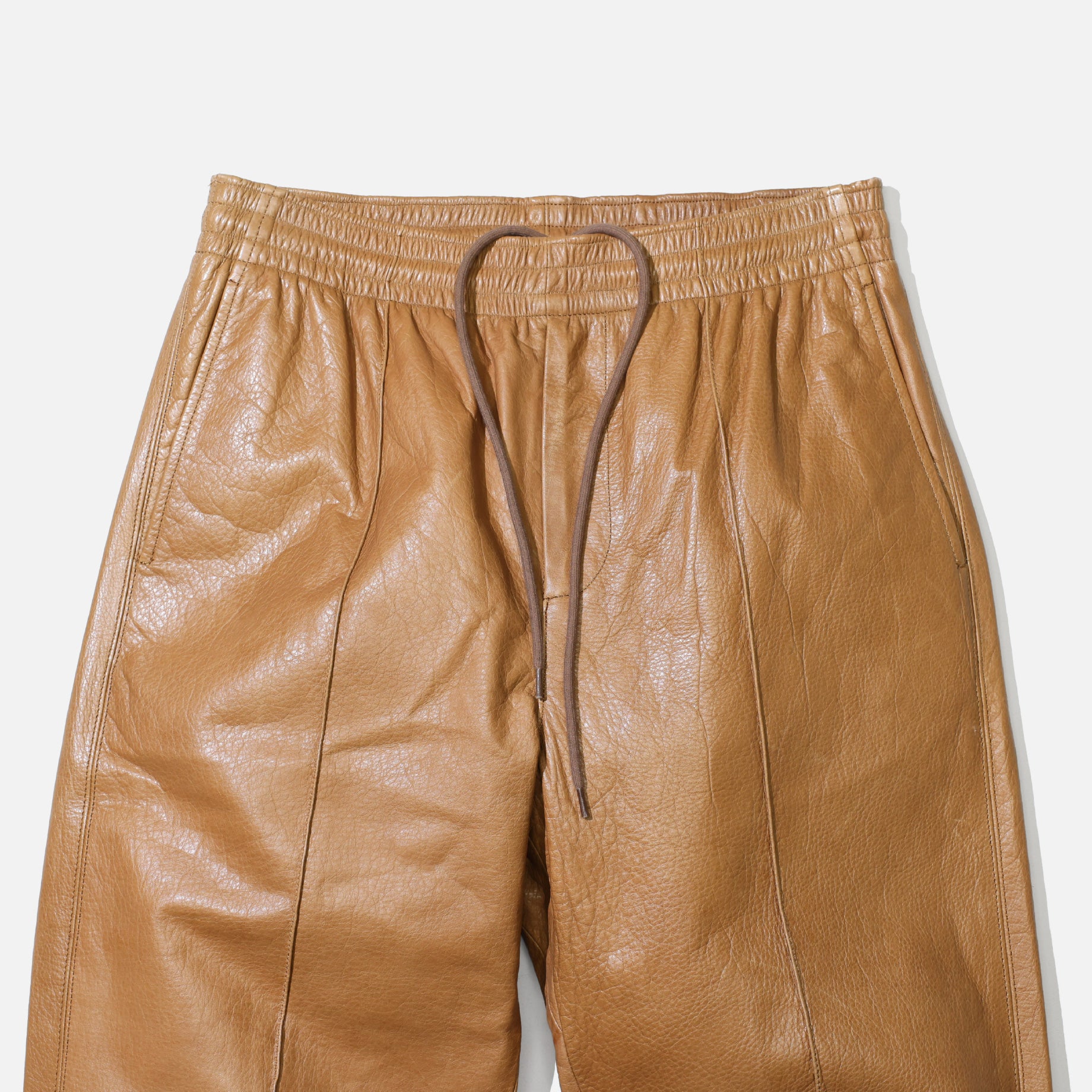 LEATHER PANTS(BROWN)