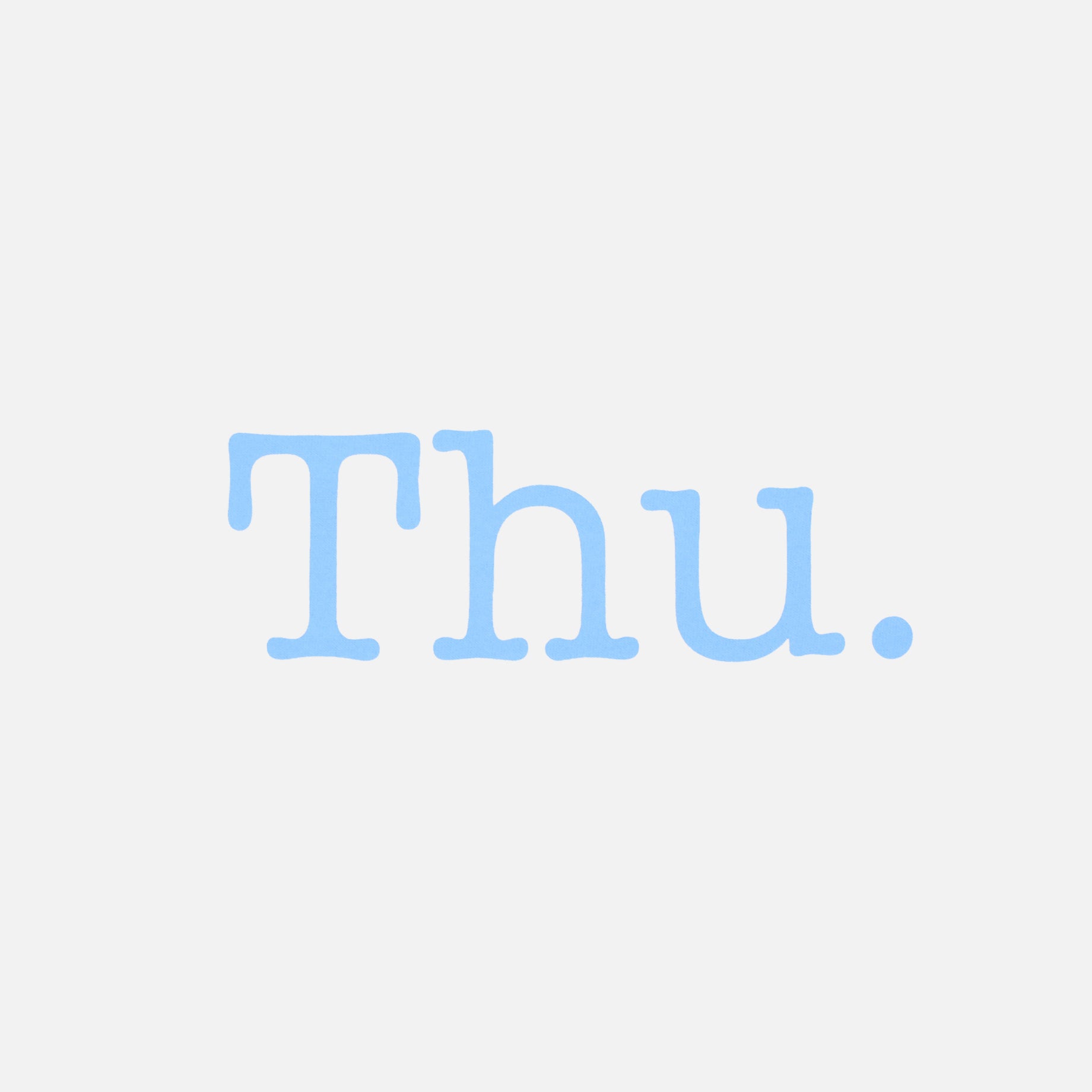 THURSDAY SS TEE(WHITE)