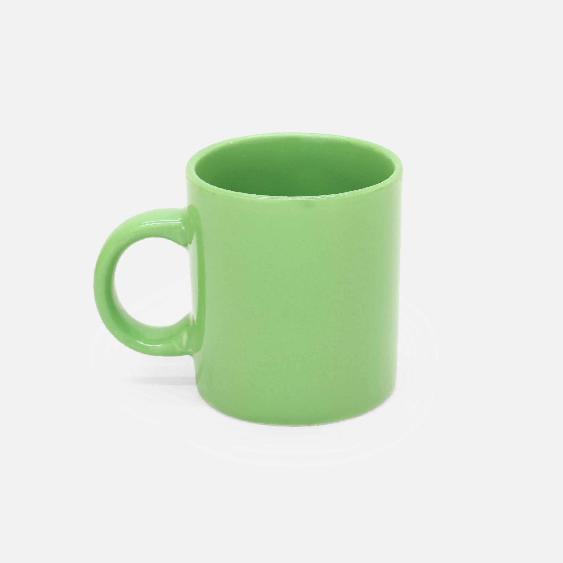 VINTAGE CERAMIC FUNNY DESIGN MUG(GREEN)
