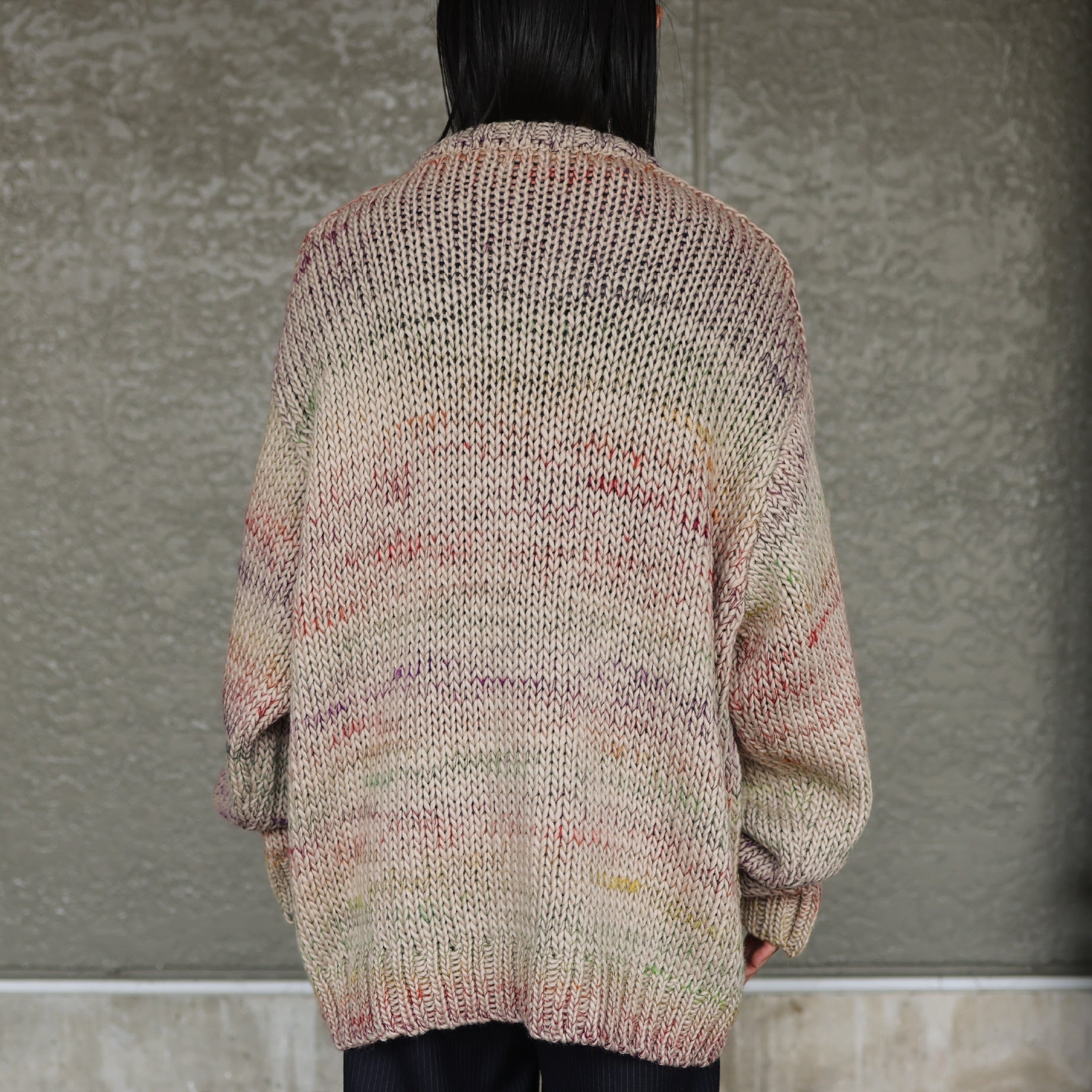 CREW NECK KNIT(L.BEIGE)