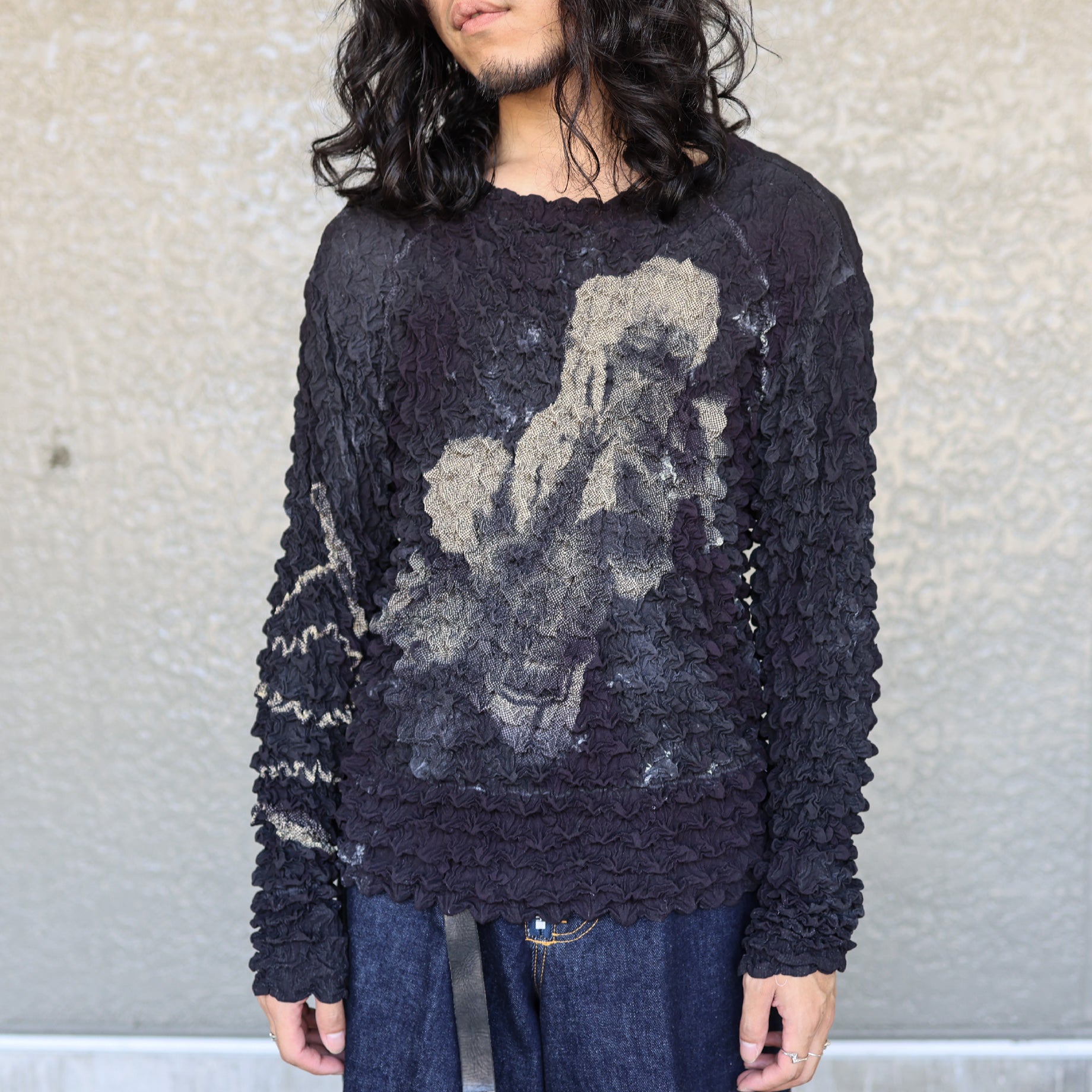 MARRIAGE POPCORN SWEATSHIRT(DEEP PURPLE)