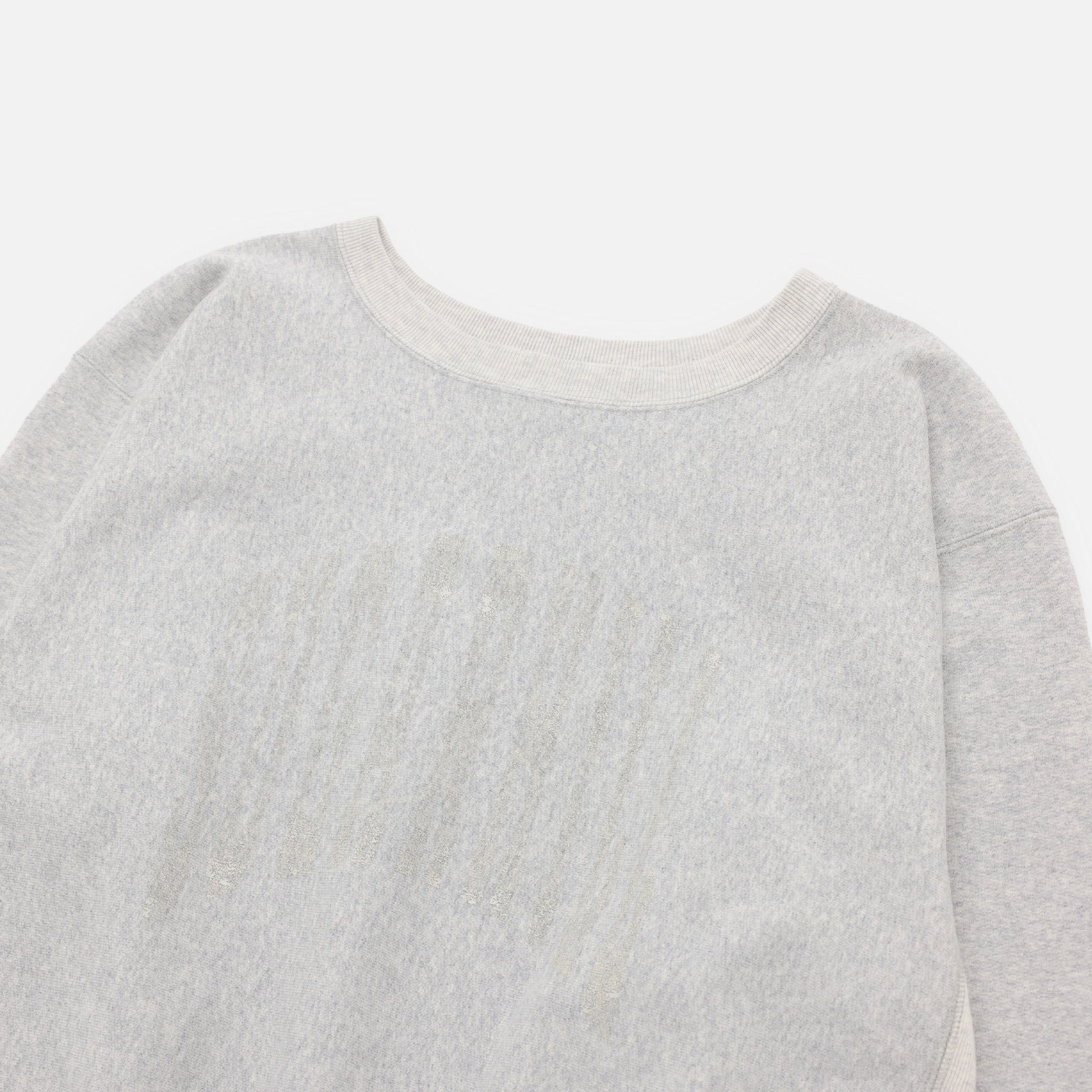 COLLEGE PRINT SWEAT SHIRT(AGED GRAY)